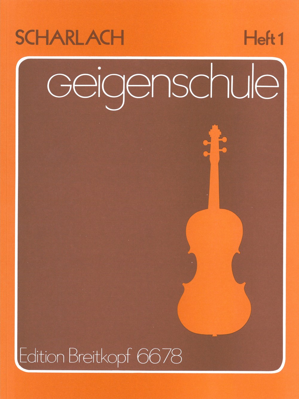 Fritz Scharlach - Geigenschule - Cover