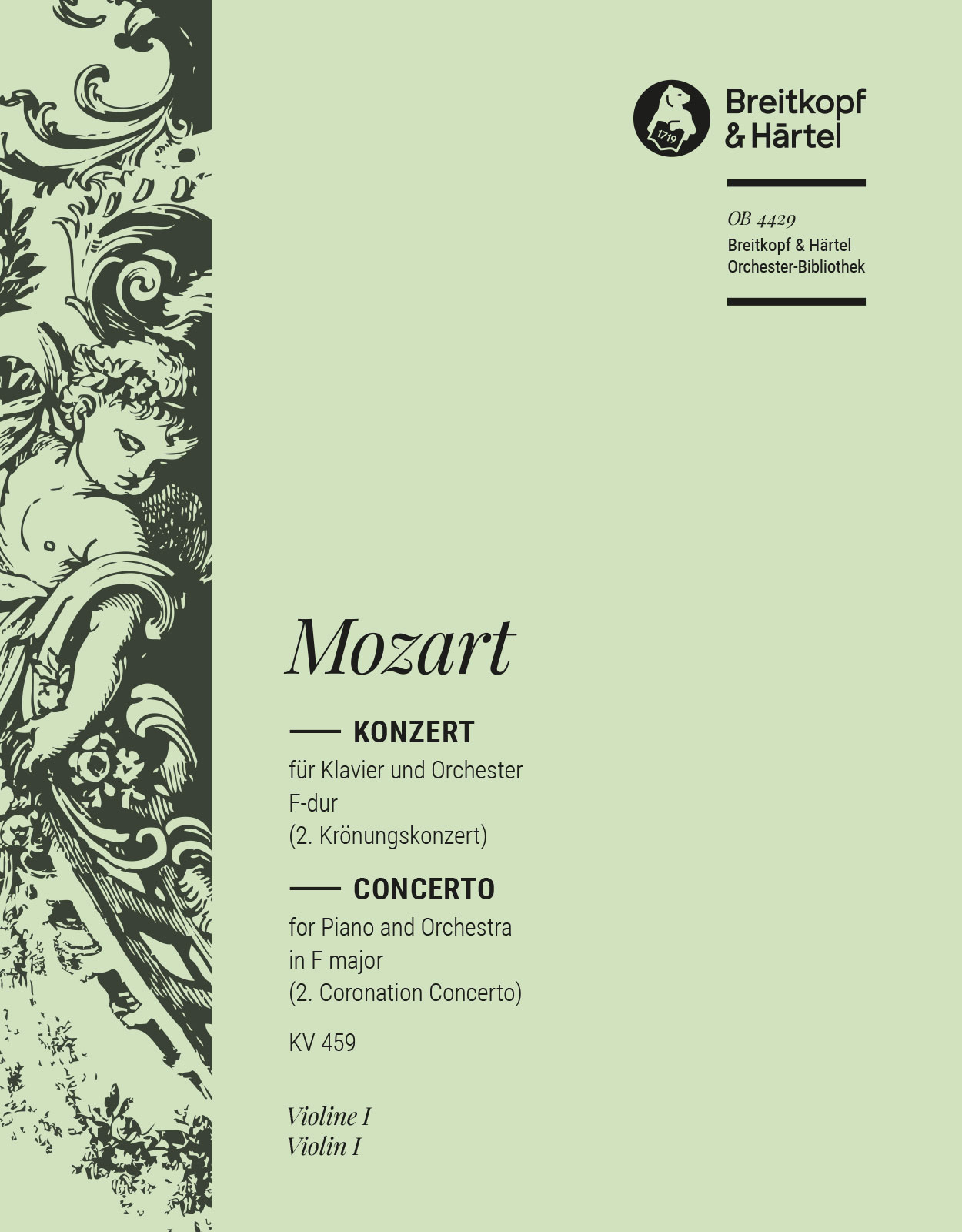 OB 4429-15 - Klavierkonzert [Nr. 19] F-dur KV 459 - Cover