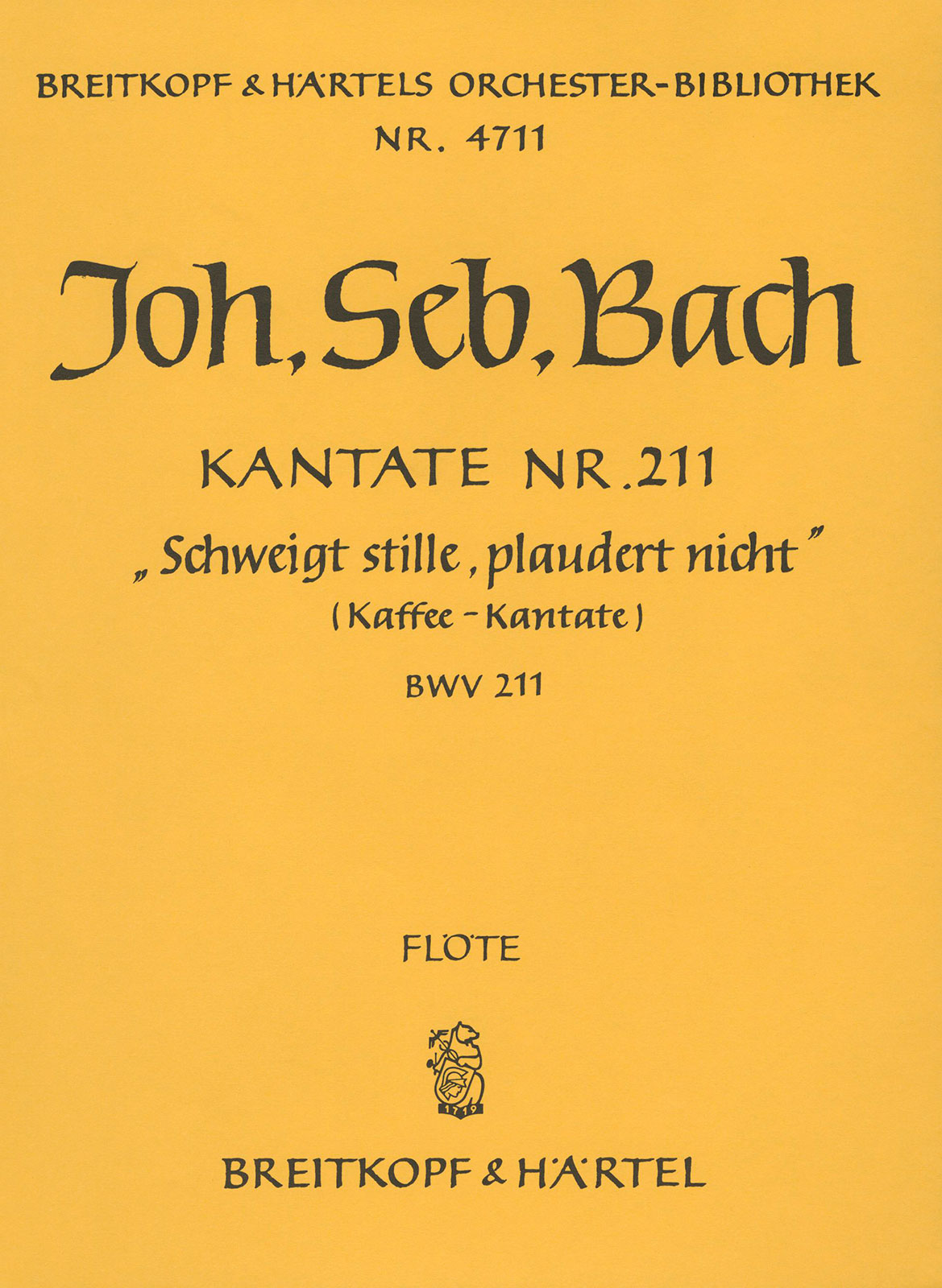 OB 4711-30 - Kantate BWV 211 „Schweigt stille, plaudert nicht“ - Cover