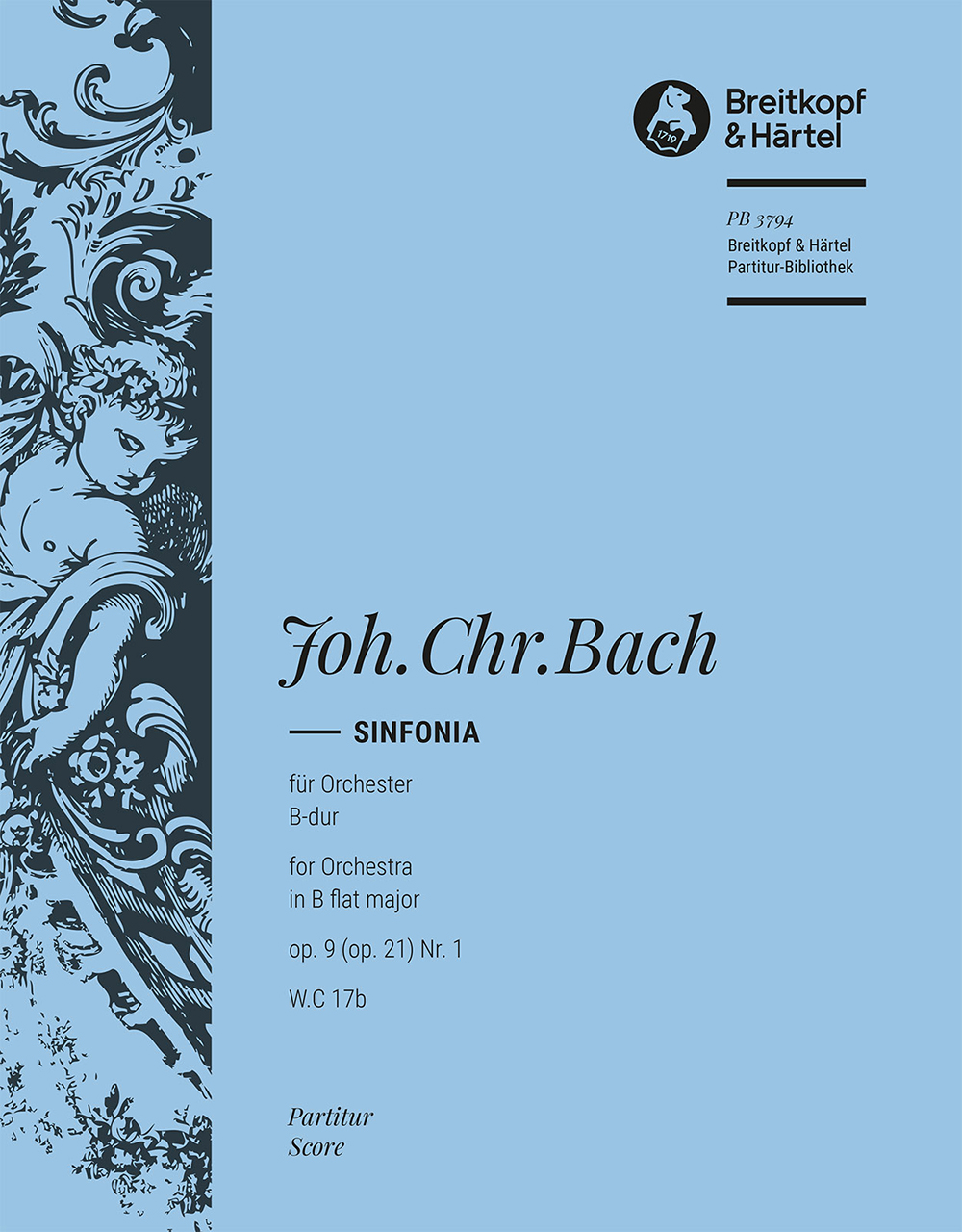 Johann Christian Bach - Sinfonia B-dur op. 9 (op. 21) Nr. 1 W. C 17b - Cover