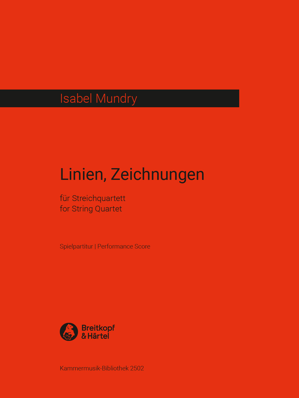 Isabel Mundry - Linien, Zeichnungen - Cover