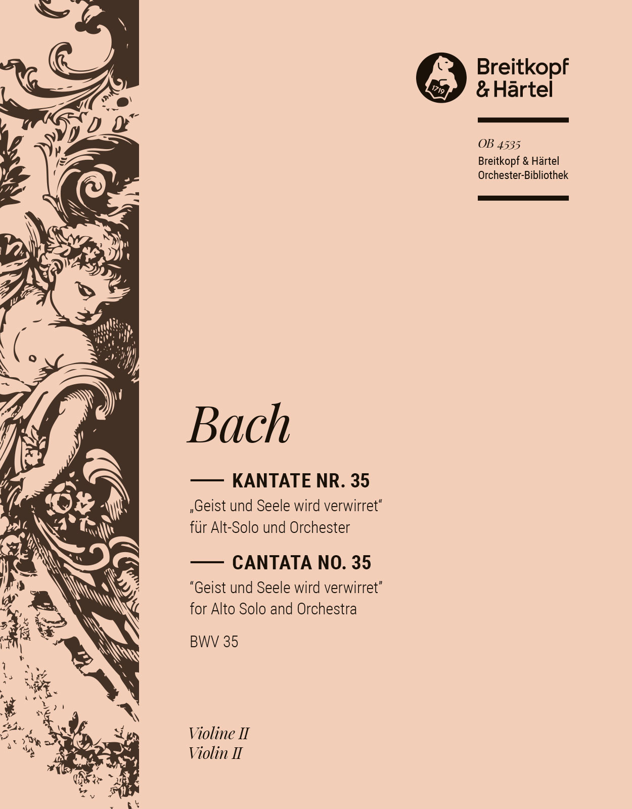 OB 4535-16 - Kantate BWV 35 „Geist und Seele wird verwirret“ - Cover