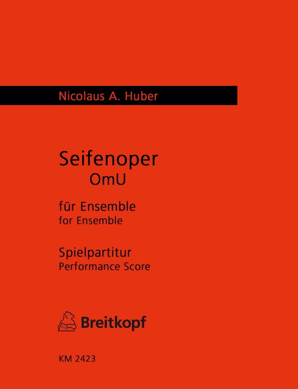 Nicolaus A. Huber - Seifenoper (OmU) - Cover