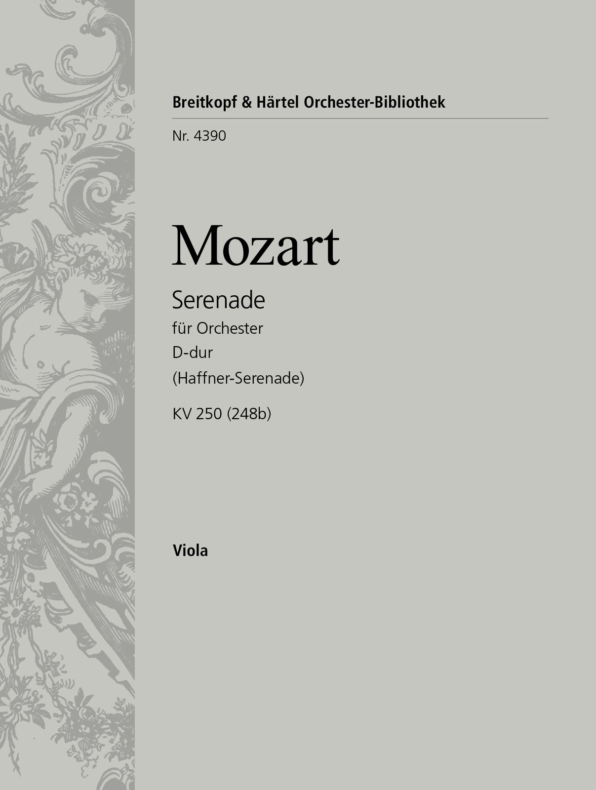 OB 4390-19 - Serenade D-dur KV 250 (248b) - Cover