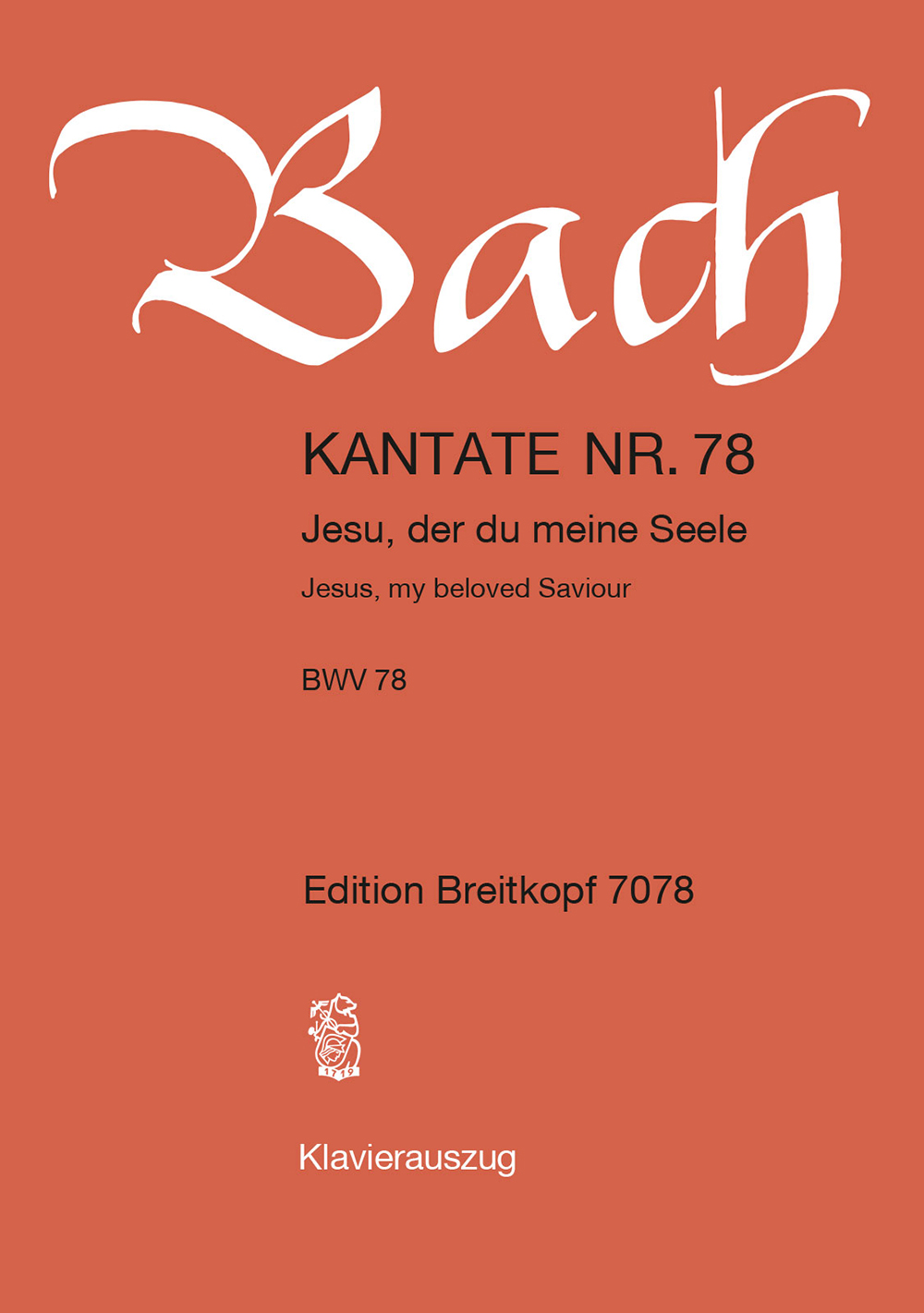 Johann Sebastian Bach - Cantata BWV 78 “Jesus, my beloved Saviour” - Cover