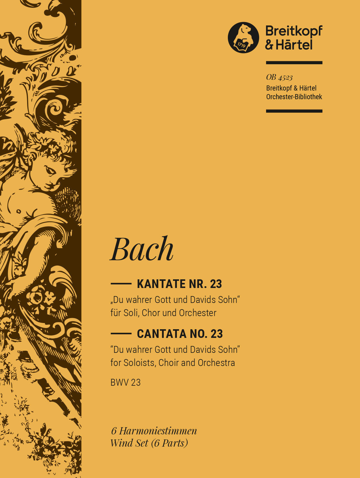 OB 4523-30 - Cantata BWV 23 “Thou very God, and David’s Son” - Cover
