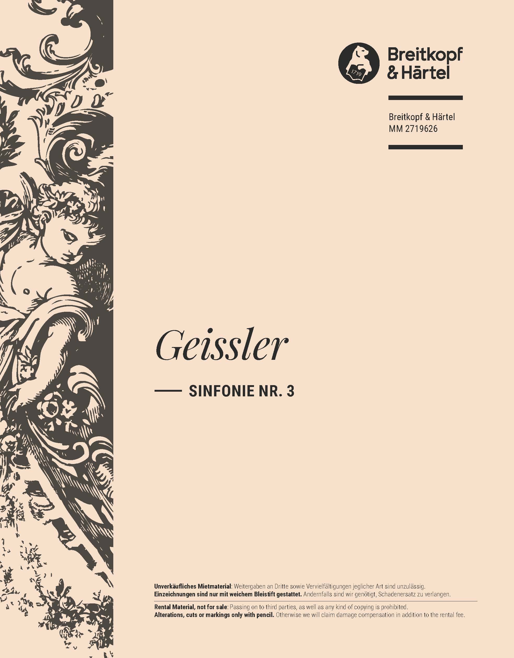 Fritz Geißler - Sinfonie Nr. 3 - Cover