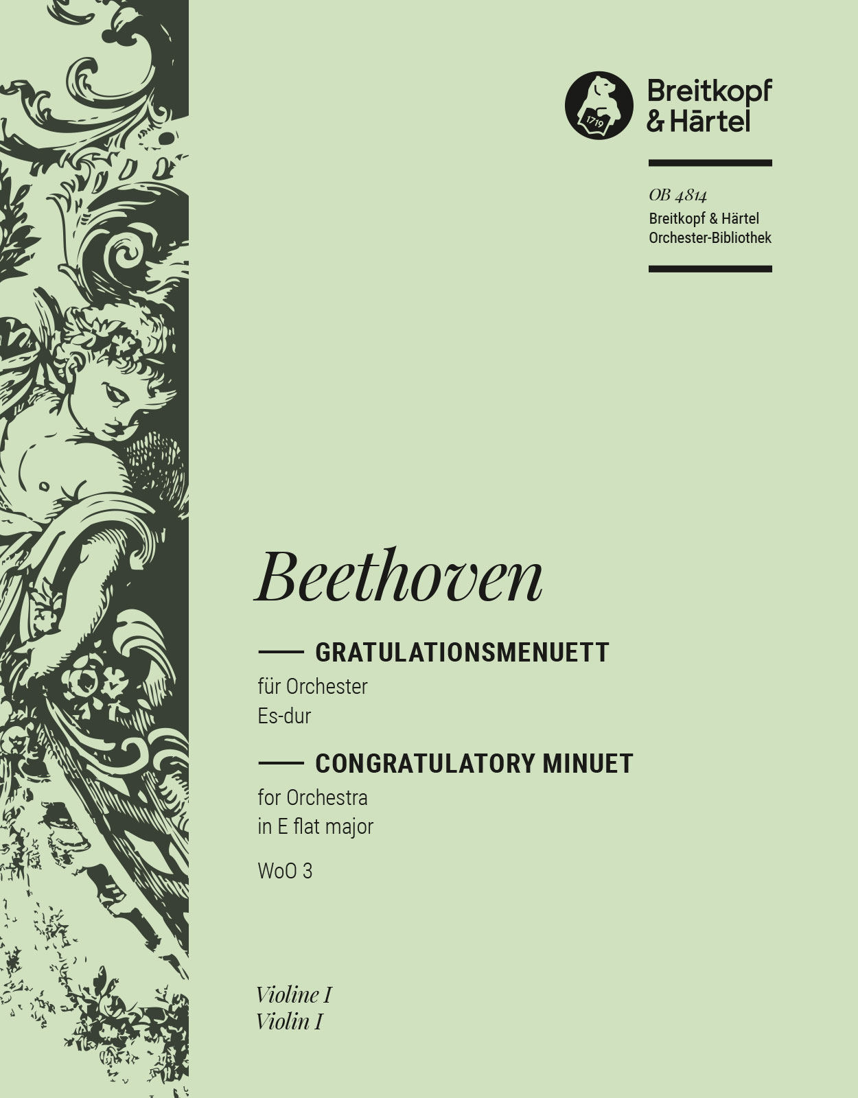 OB 4814-15 - Gratulationsmenuett Es-dur WoO 3 - Cover