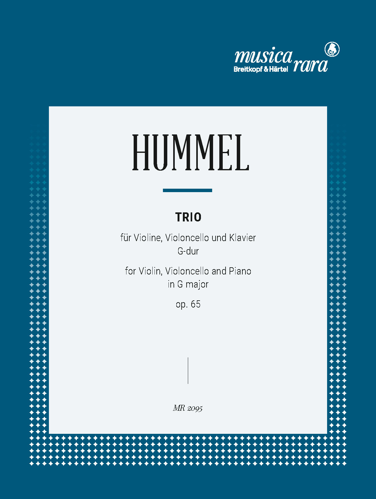 MR 2095D - Klaviertrio G-dur op. 65 - Cover