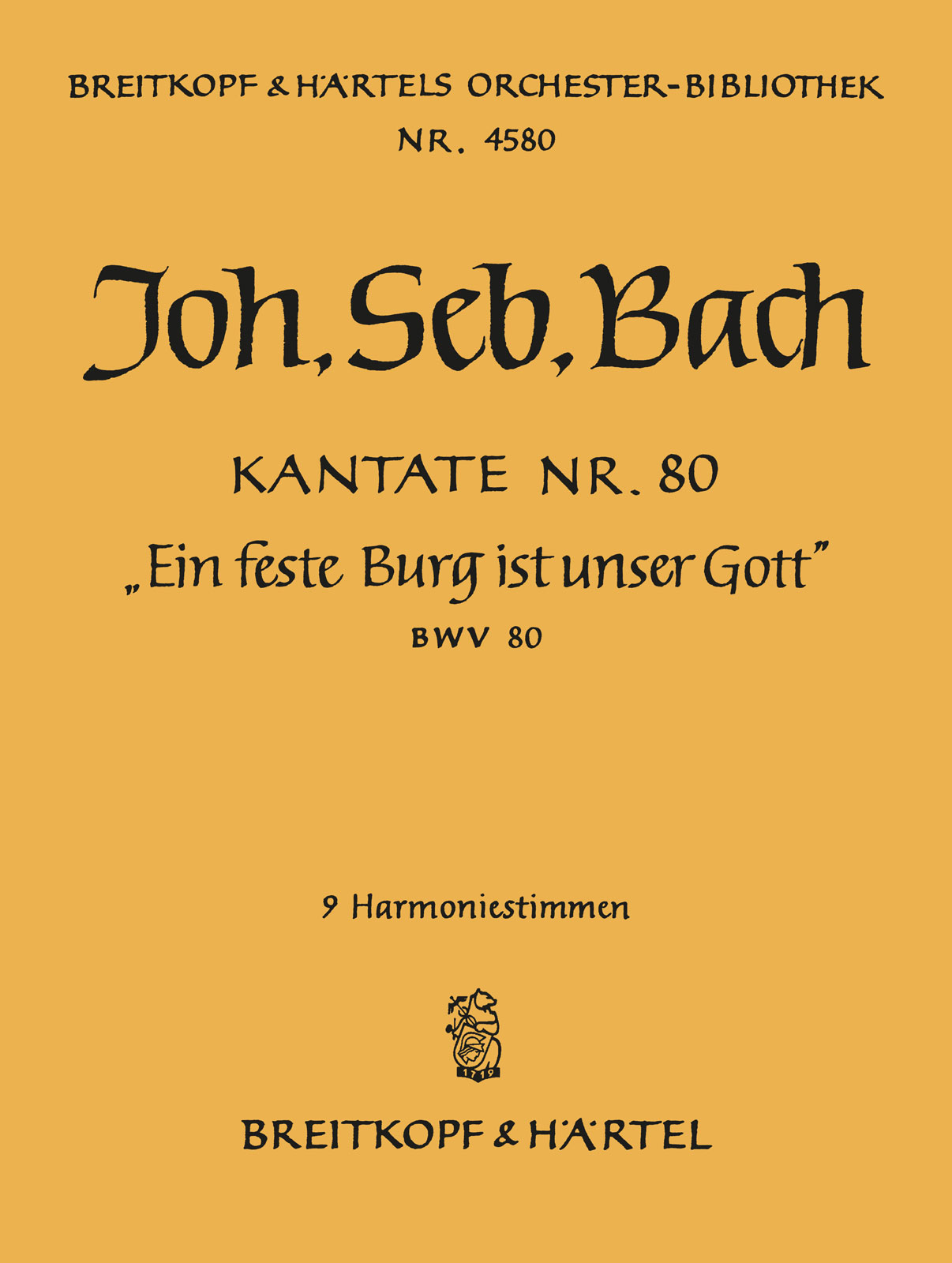 OB 4580-30 - Kantate BWV 80 „Ein feste Burg ist unser Gott“ - Cover