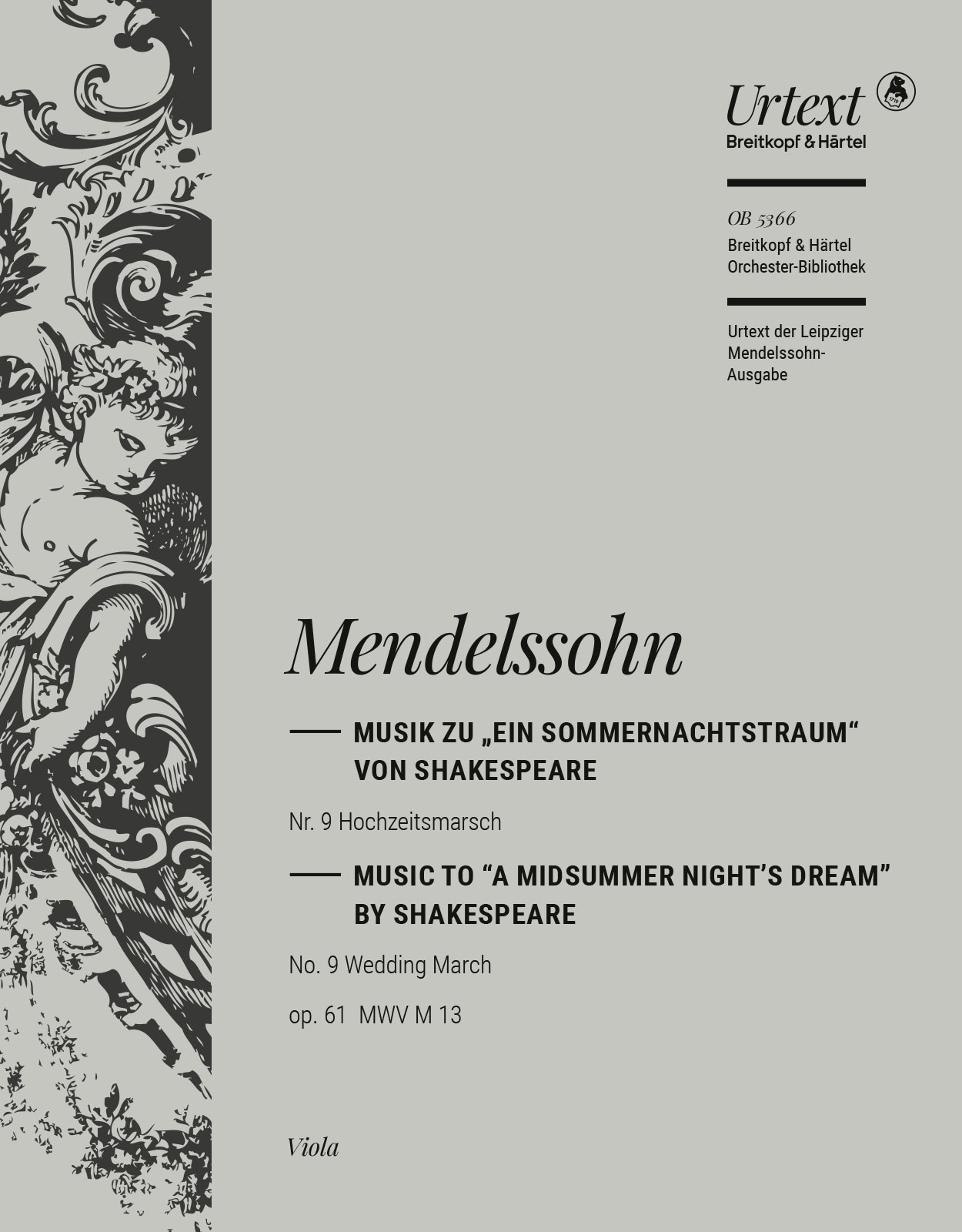 OB 5366-19 - Ein Sommernachtstraum op. 61 MWV M 13 - Cover