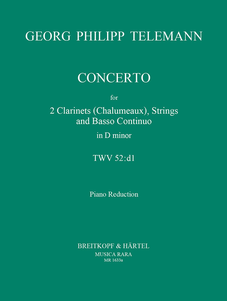 Georg Philipp Telemann - Concerto d-moll TWV 52:d1 - Cover