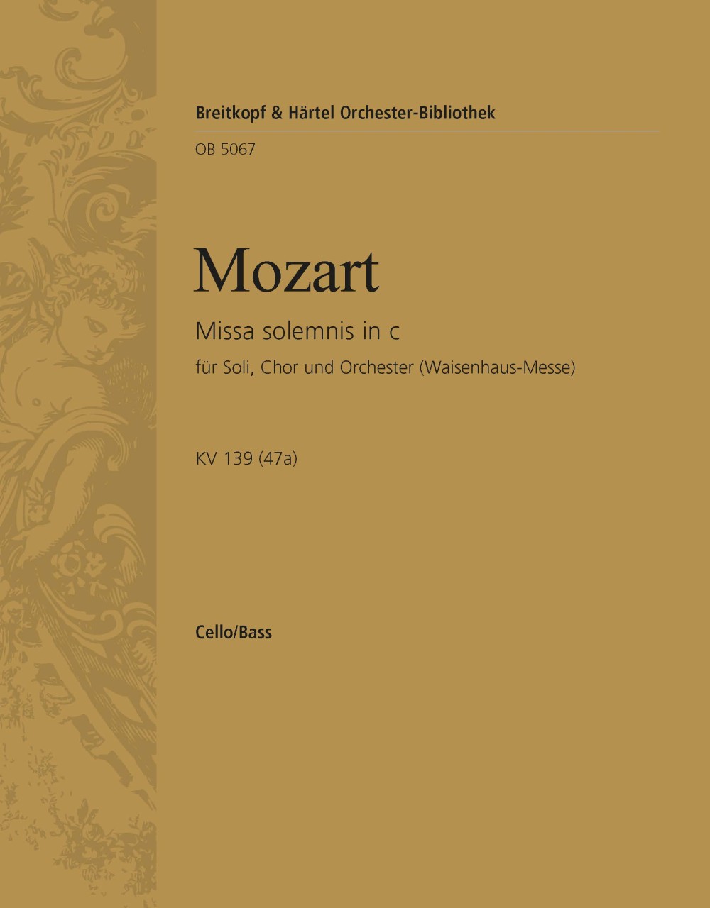 OB 5067-26 - Missa solemnis in c K. 139 (47a) - Cover