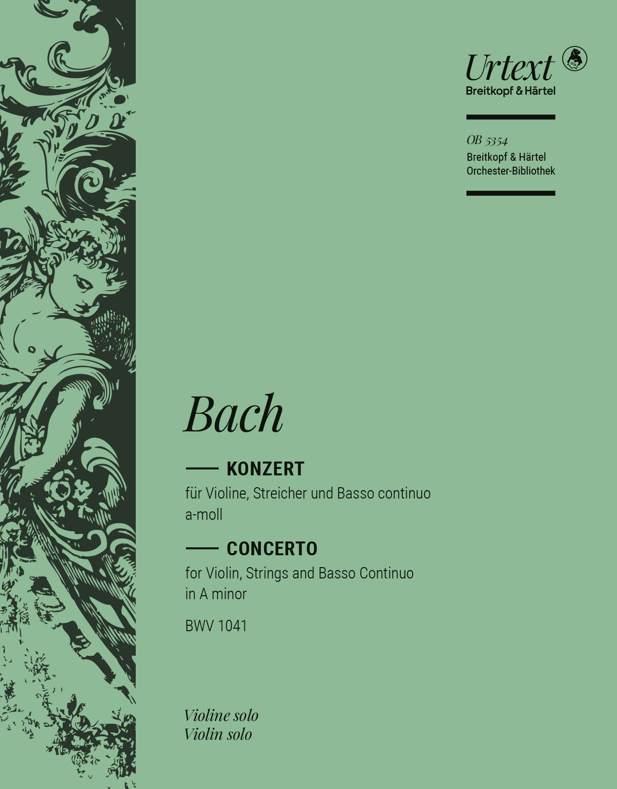 OB 5354-03 - Violinkonzert a-moll BWV 1041 - Cover