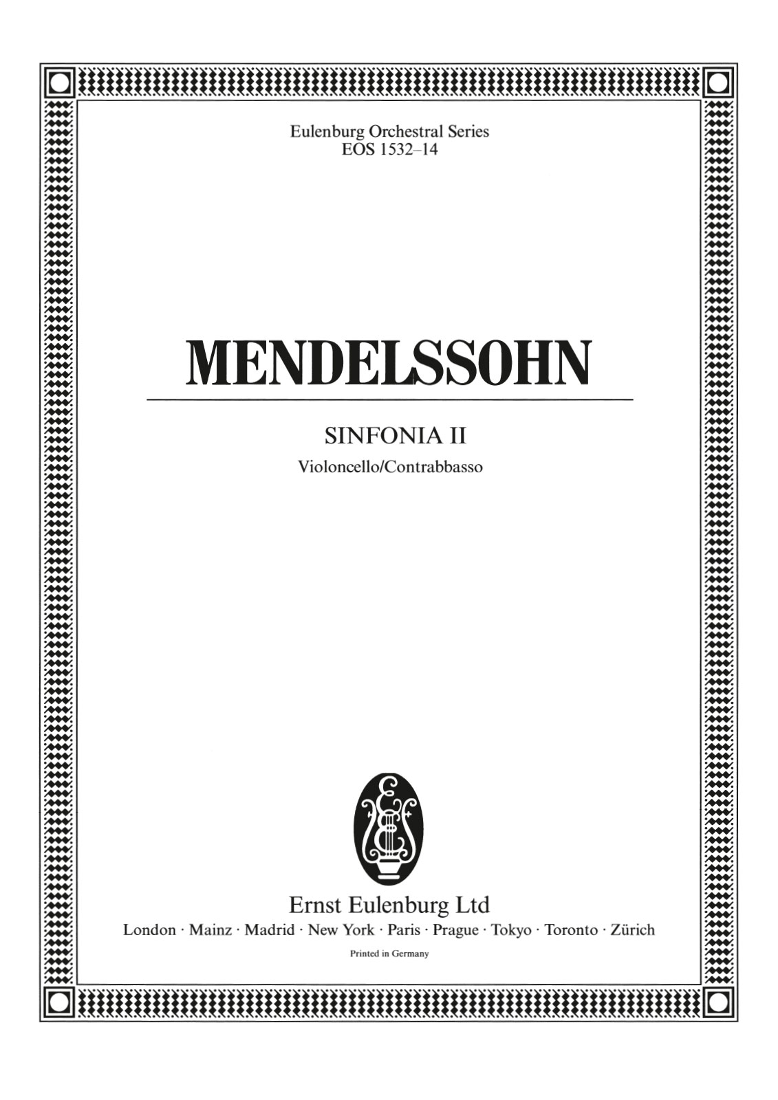 EOS 1532-26 - Sinfonia Nr. 2 D-dur MWV N 2 - Cover