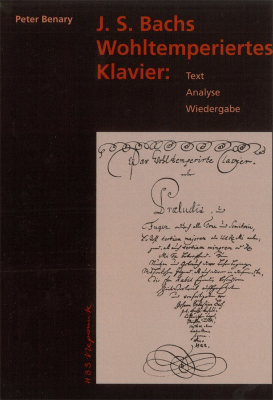 Peter Benary - J. S. Bachs Wohltemperiertes Klavier - Cover