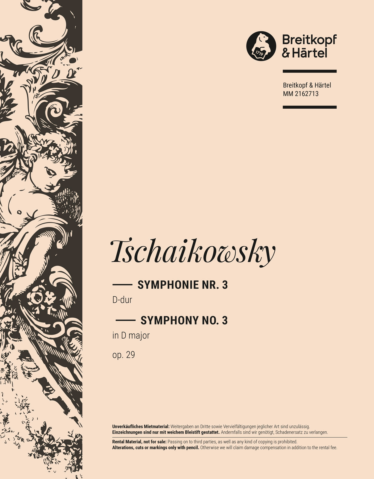 Pjotr Iljitsch Tschaikowsky - Symphonie Nr. 3 D-dur op. 29 - Cover