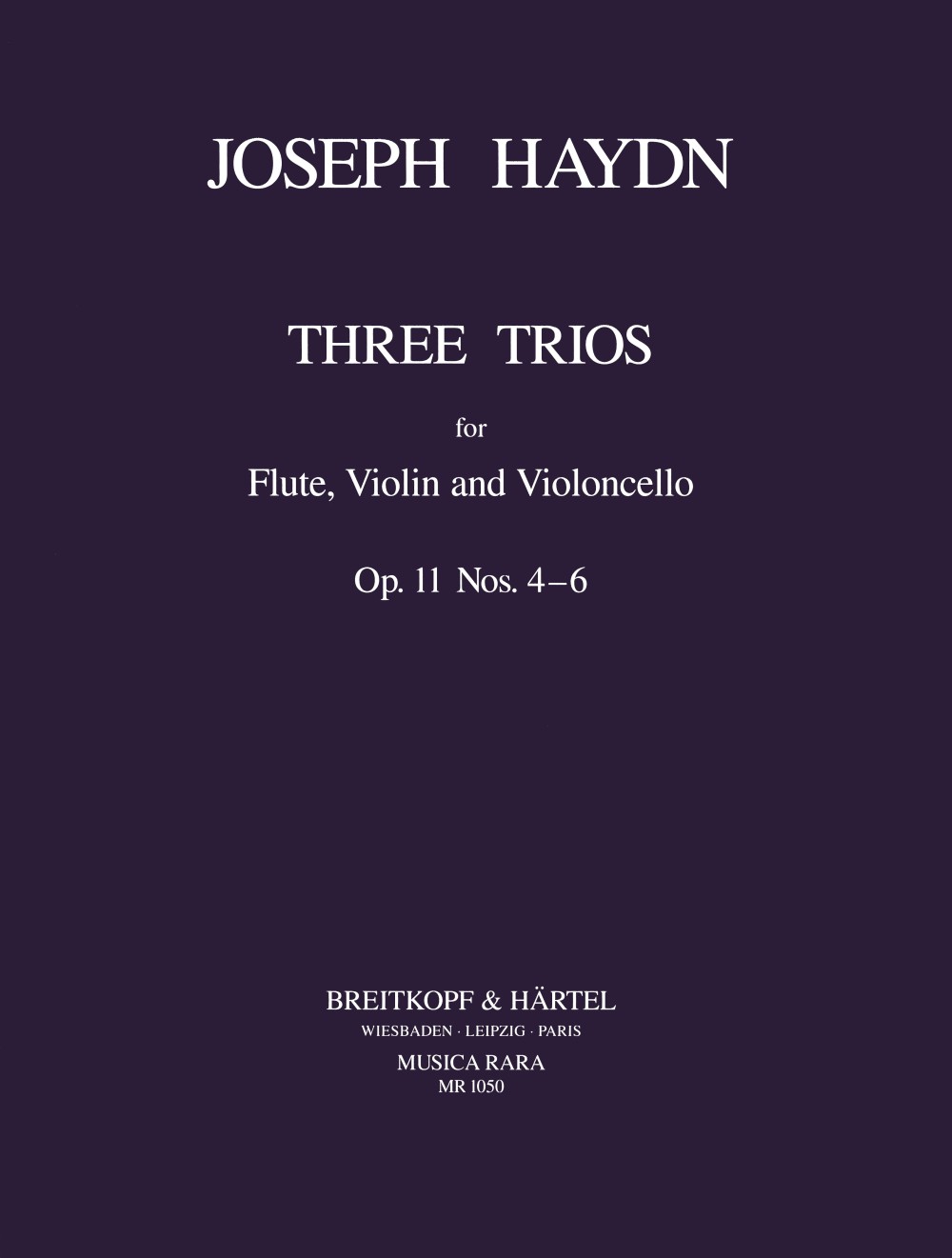 Joseph Haydn - Trios op. 11 Nr. 4-6 - Cover