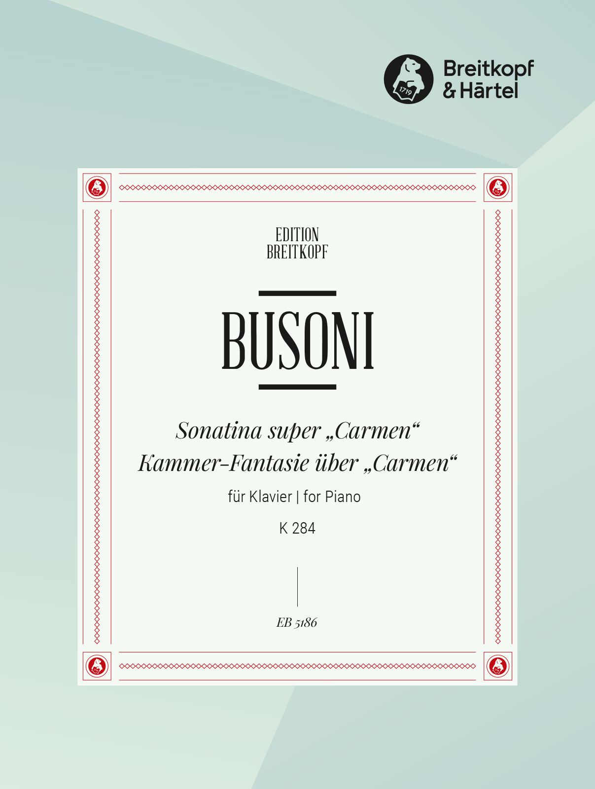 EB 5186D - Sonatina super „Carmen“ K 284 - Cover