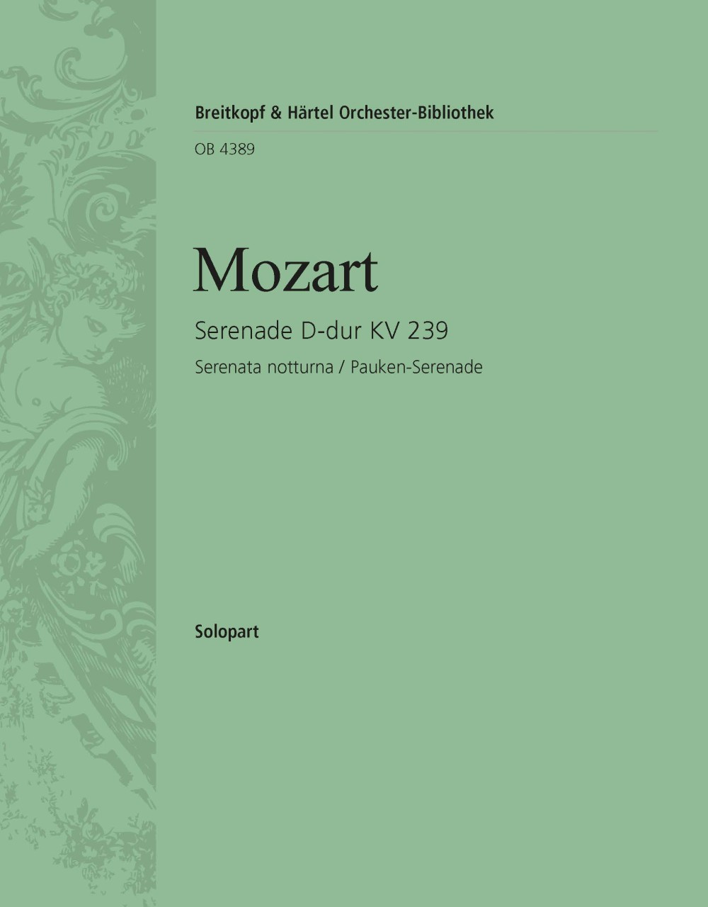 OB 4389-03 - Serenade D-dur KV 239 - Cover