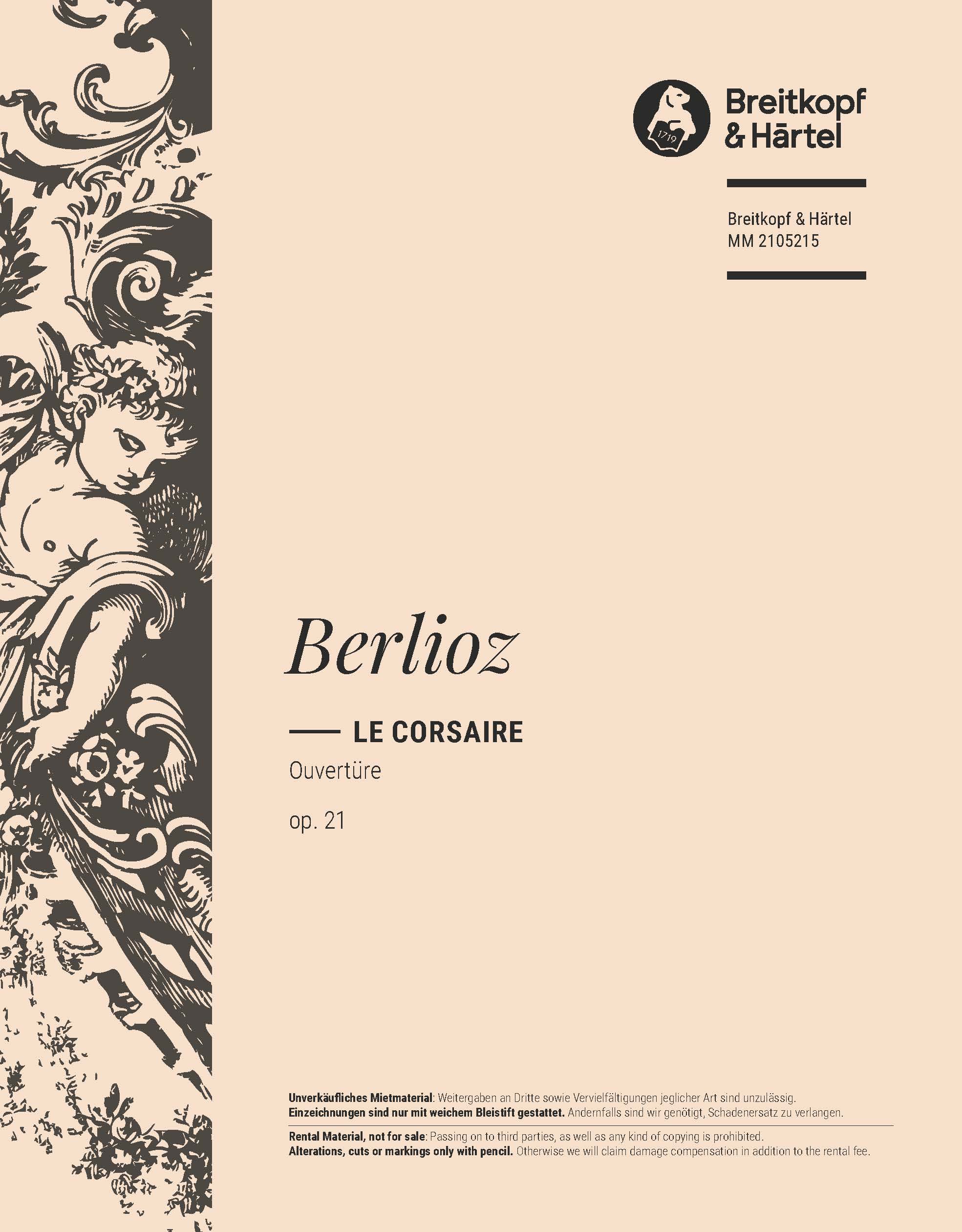 Hector Berlioz - Le Corsaire op. 21 – Ouvertüre - Cover