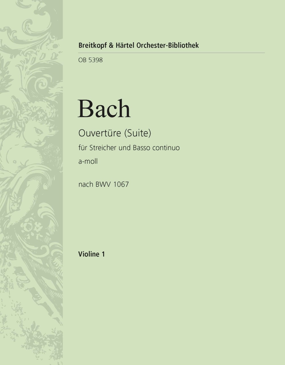 OB 5398-15 - Overture (Suite) No. 2 in A minor based on BWV 1067 - Cover