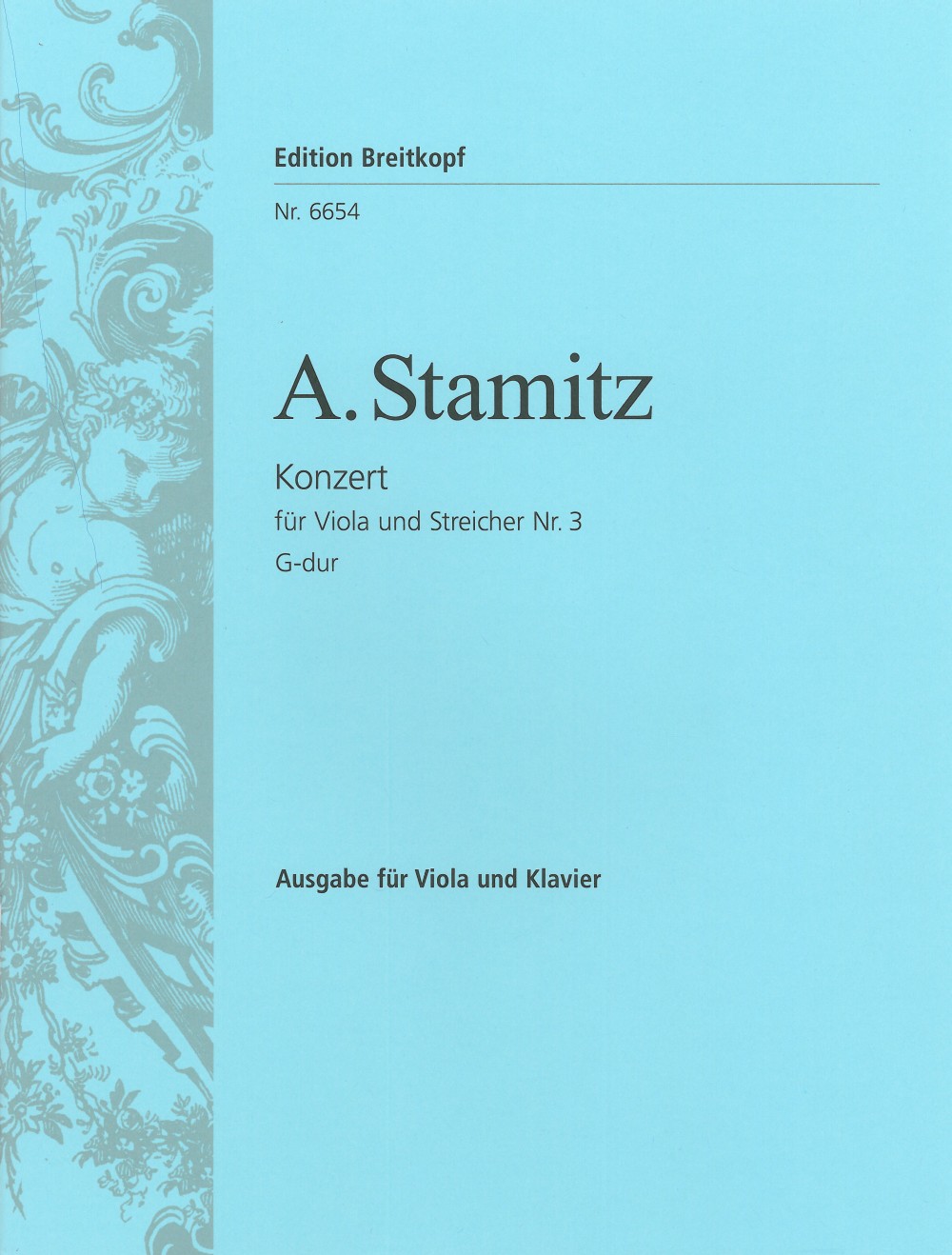 Anton Stamitz - Viola Concerto No. 3 in G major - Cover
