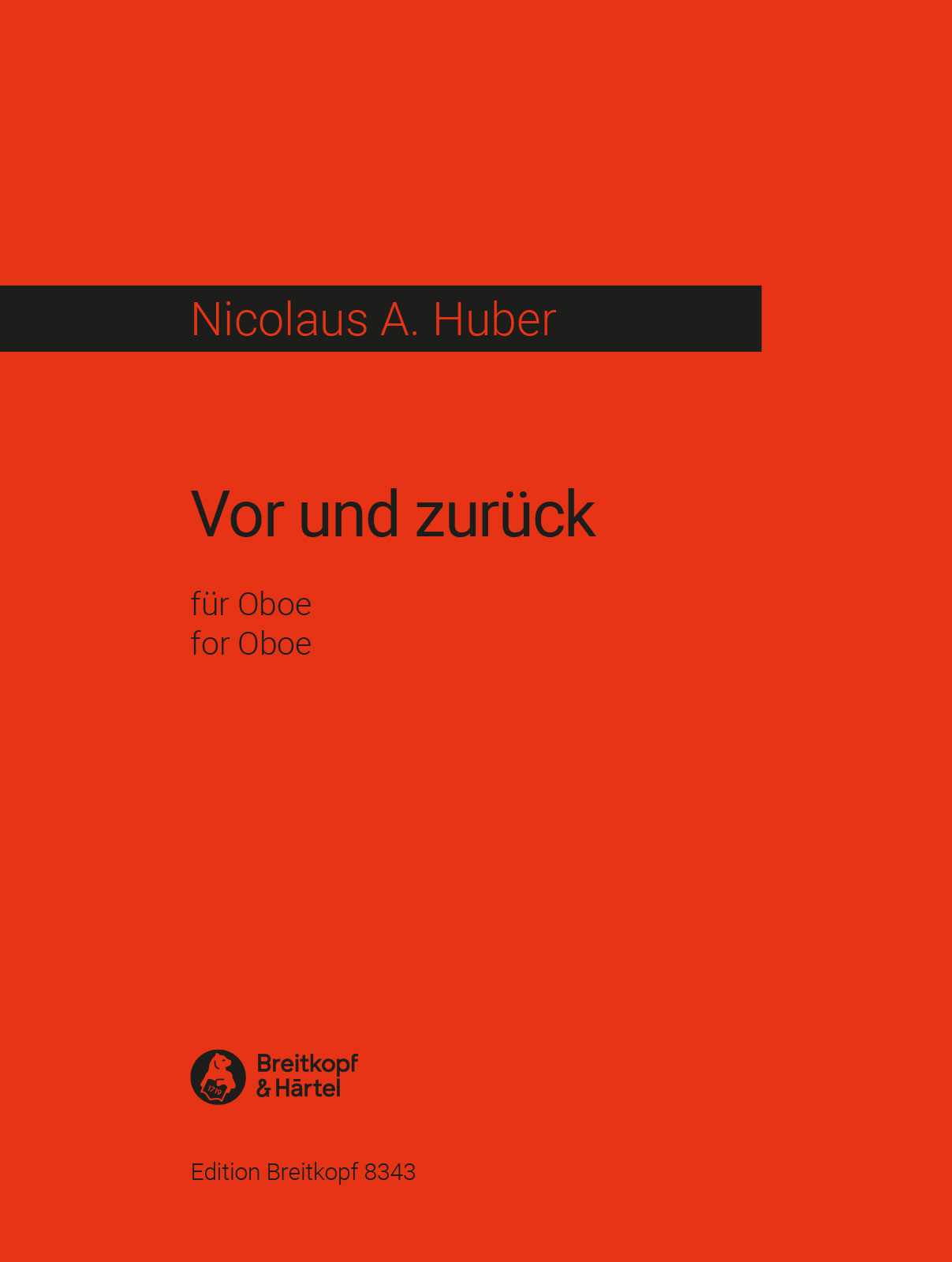 Nicolaus A. Huber - Vor und zurueck - Cover