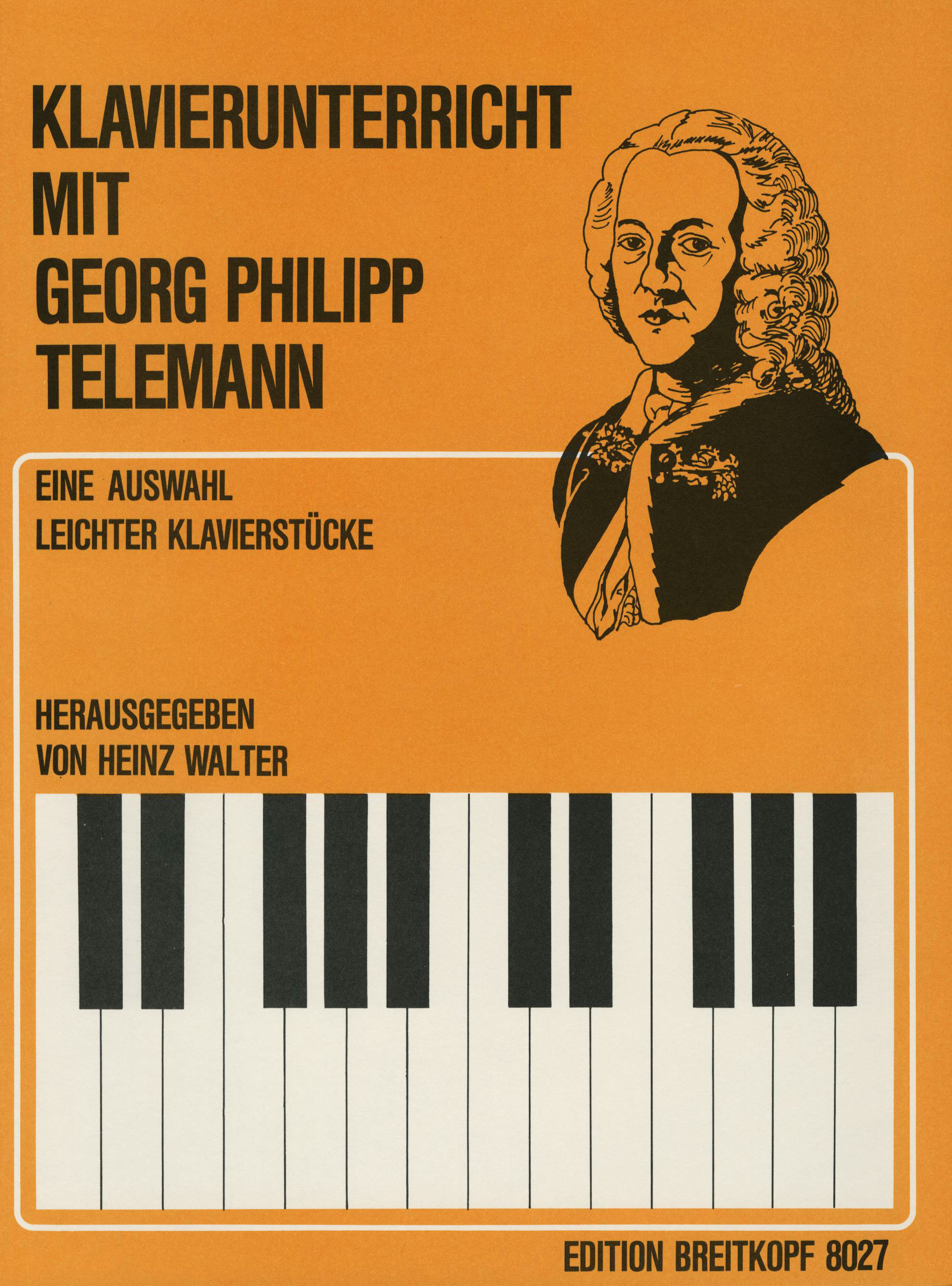 Georg Philipp Telemann - Leichte Klavierstücke - Cover