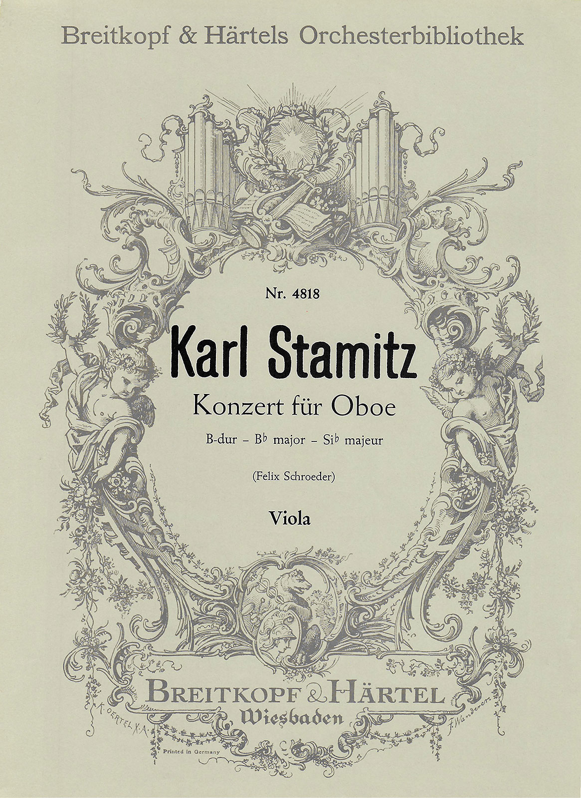 OB 4818-19 - Oboenkonzert B-dur - Cover
