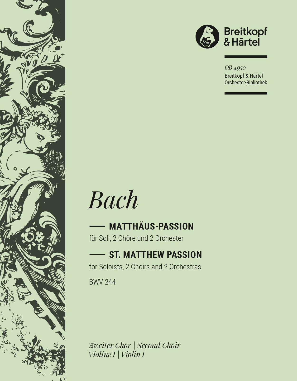 OB 4950-17 - Matthäus-Passion BWV 244 - Cover