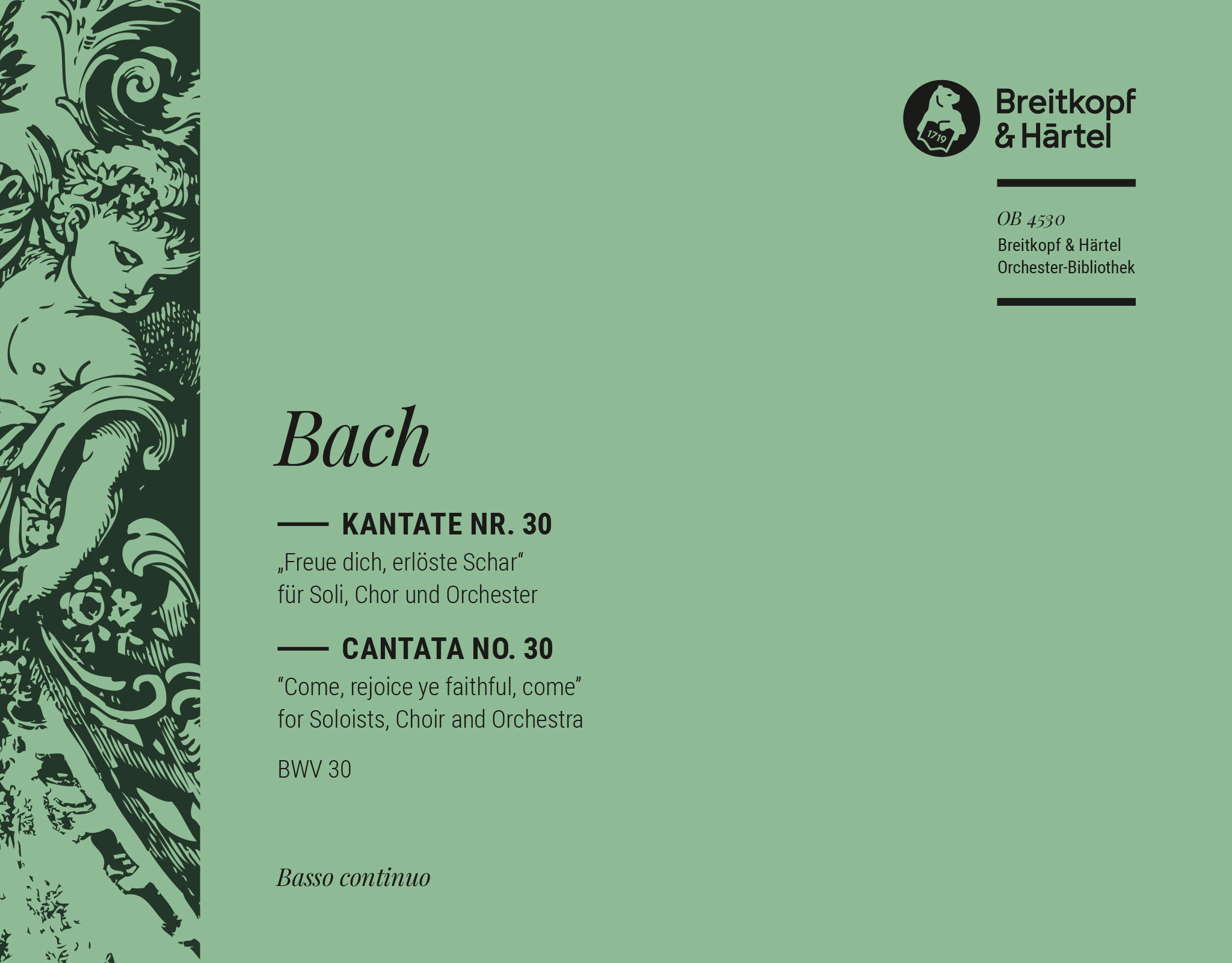 OB 4530-11 - Kantate BWV 30 „Freue dich, erlöste Schar“ - Cover