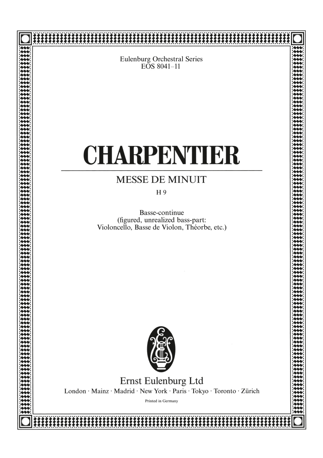 EOS 8041-11 - Messe de Minuit H 9 - Cover