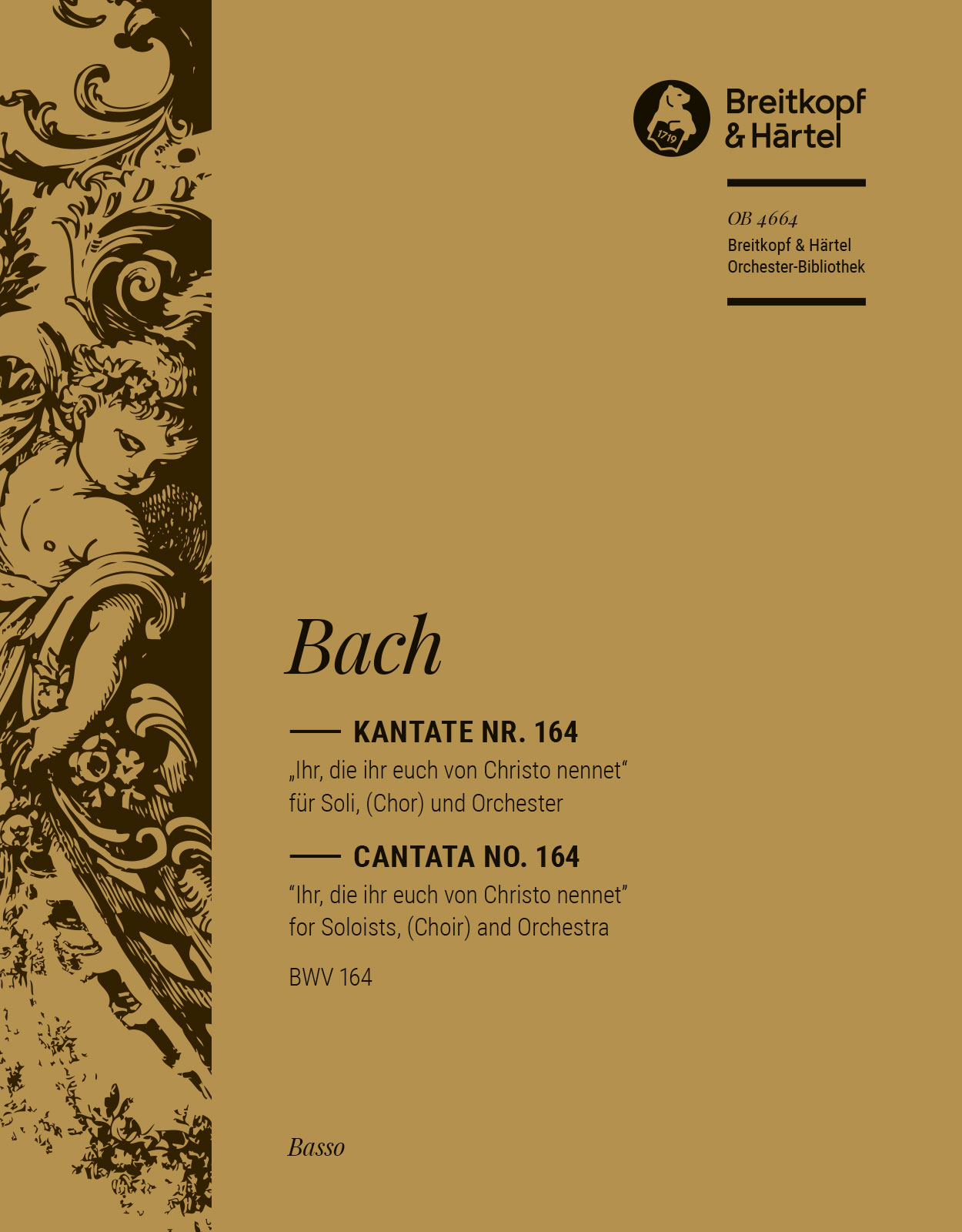 OB 4664-26 - Kantate BWV 164 „Ihr, die ihr euch von Christo nennet“ - Cover