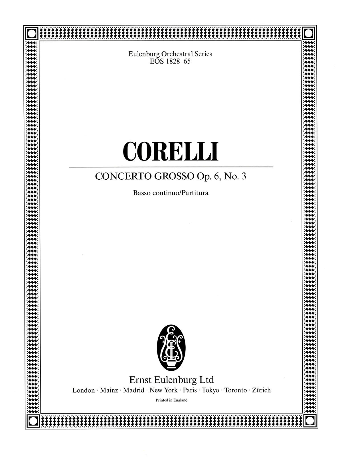 Arcangelo Corelli - Concerto grosso op. 6 Nr. 3 c-moll - Cover