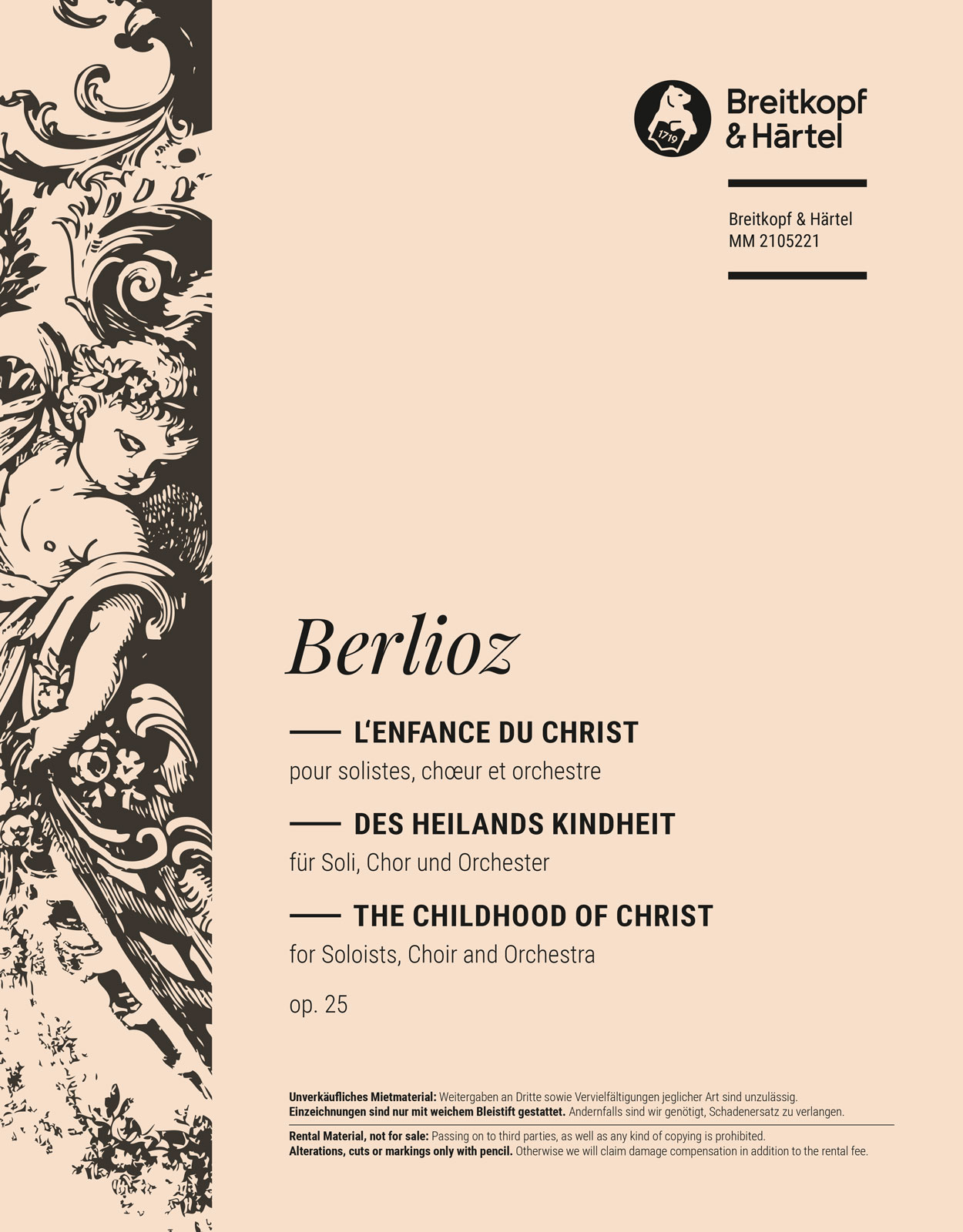 Hector Berlioz - L’Enfance du Christ op. 25 - Cover