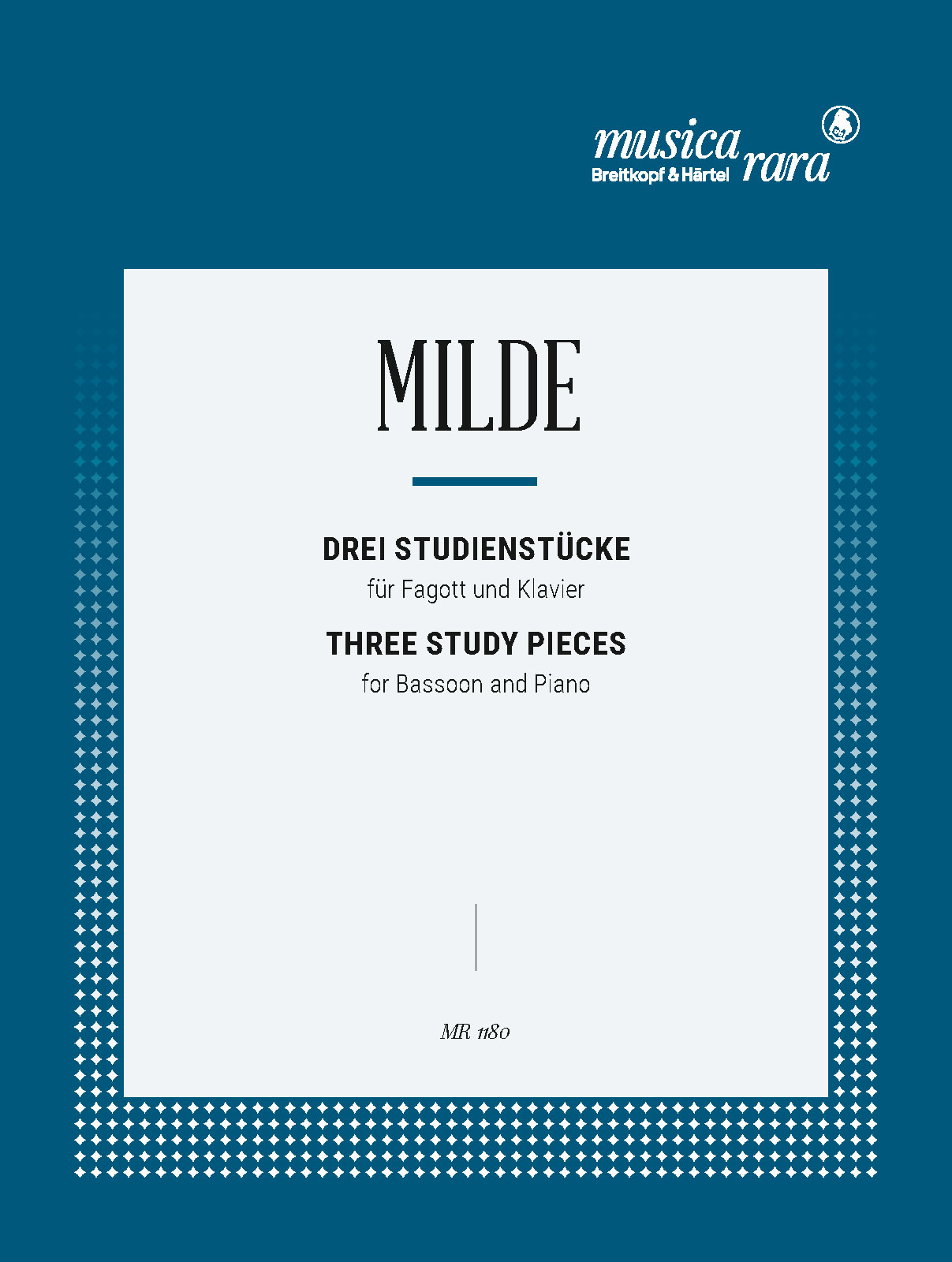 Ludwig Milde - 3 Studienstücke - Cover
