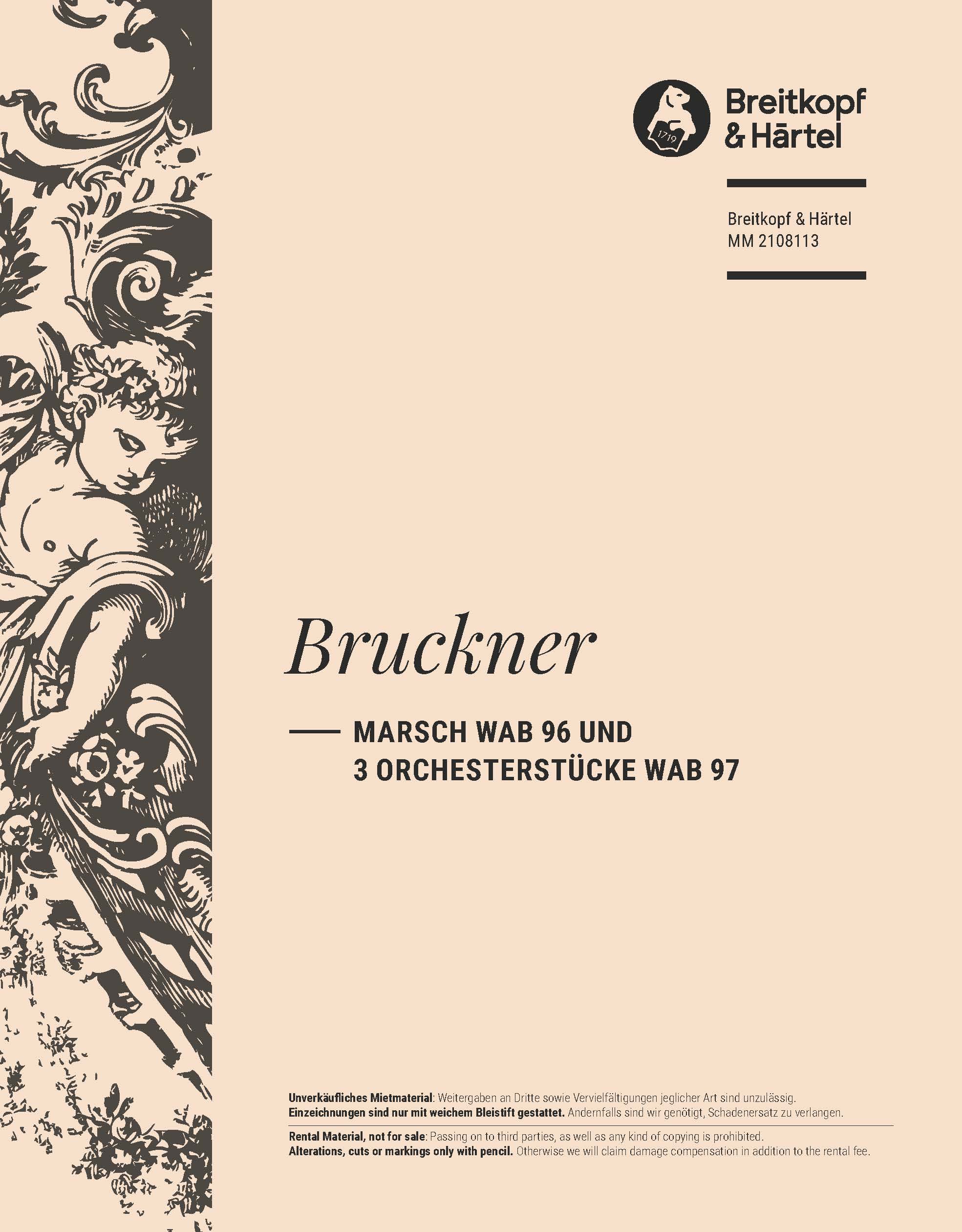 Anton Bruckner - Marsch WAB 96 und 3 Orchesterstücke WAB 97 - Cover