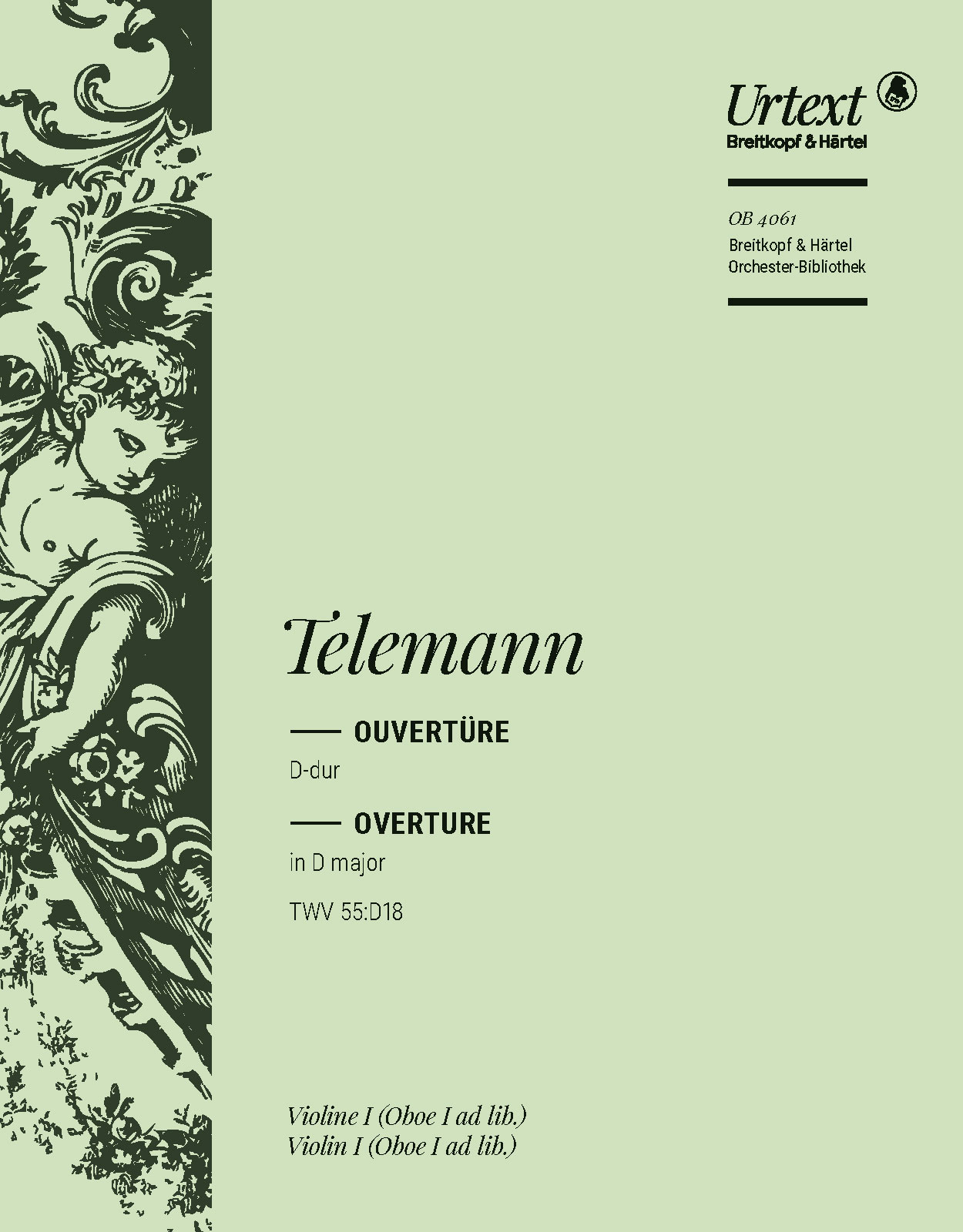OB 4061-15 - Overture in D major TWV 55:D18 - Cover