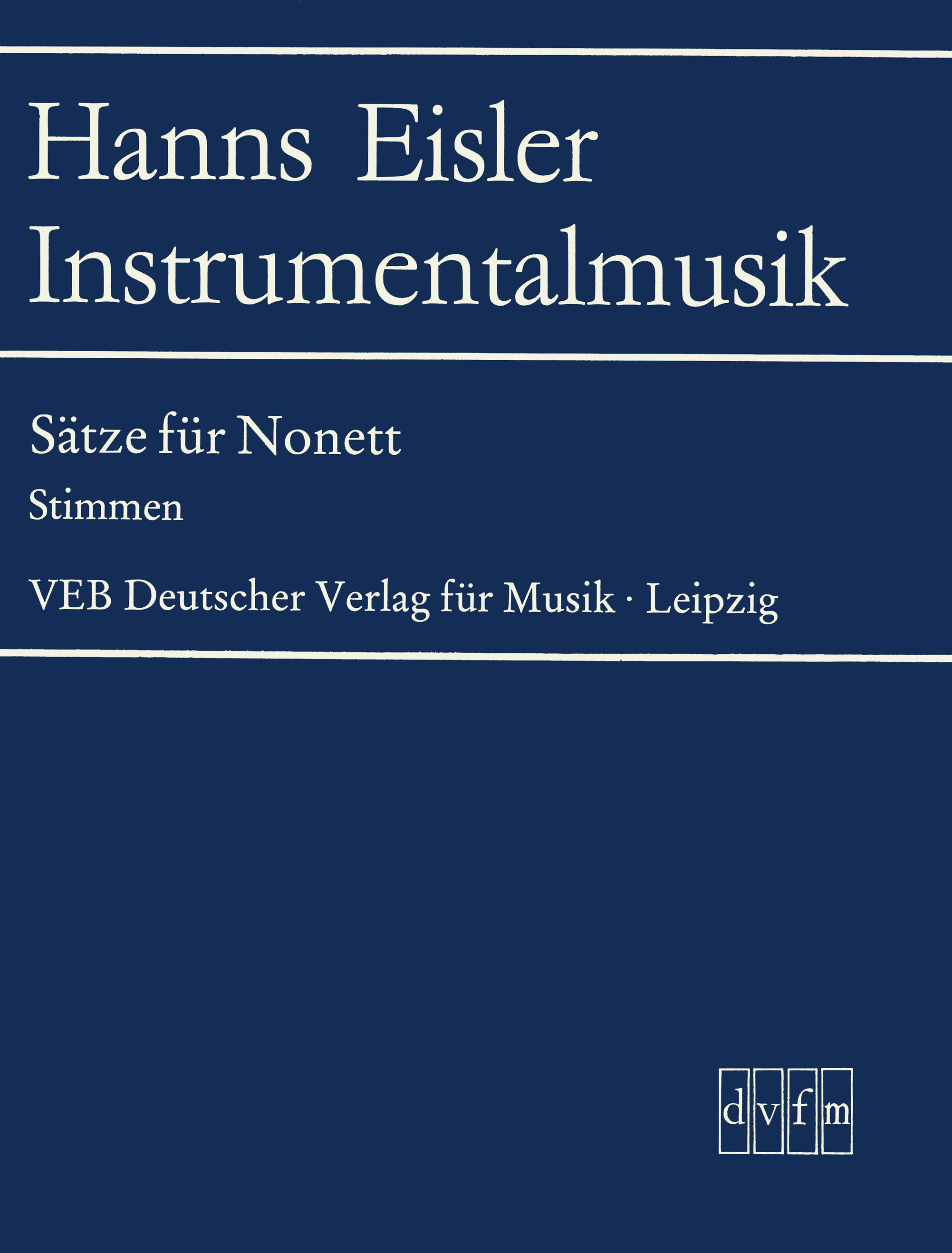 DV 8550b - Sätze für Nonett - Cover