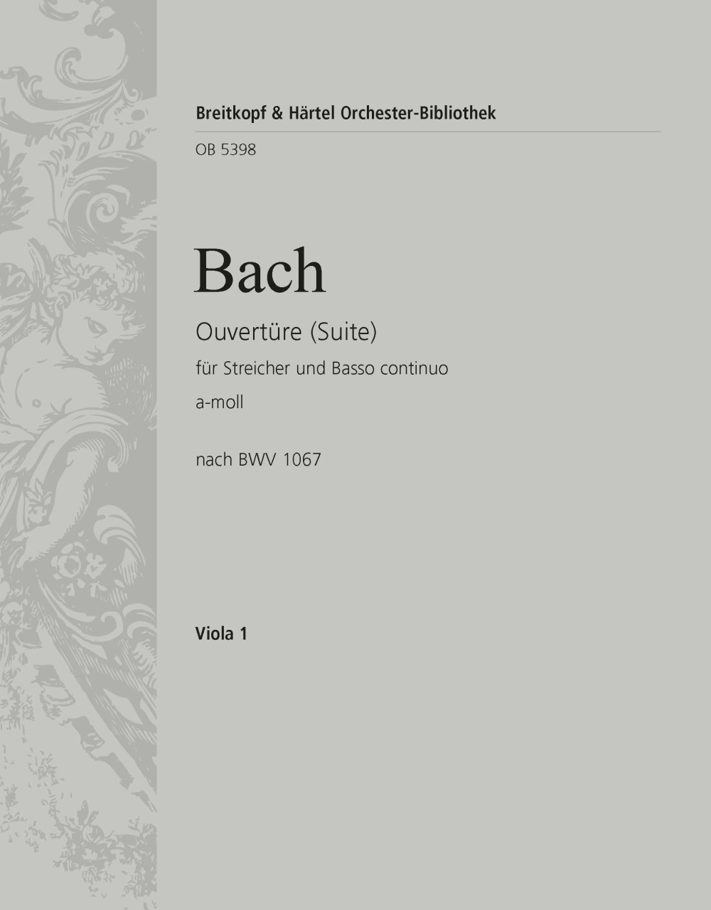 OB 5398-19 - Overture (Suite) No. 2 in A minor based on BWV 1067 - Cover