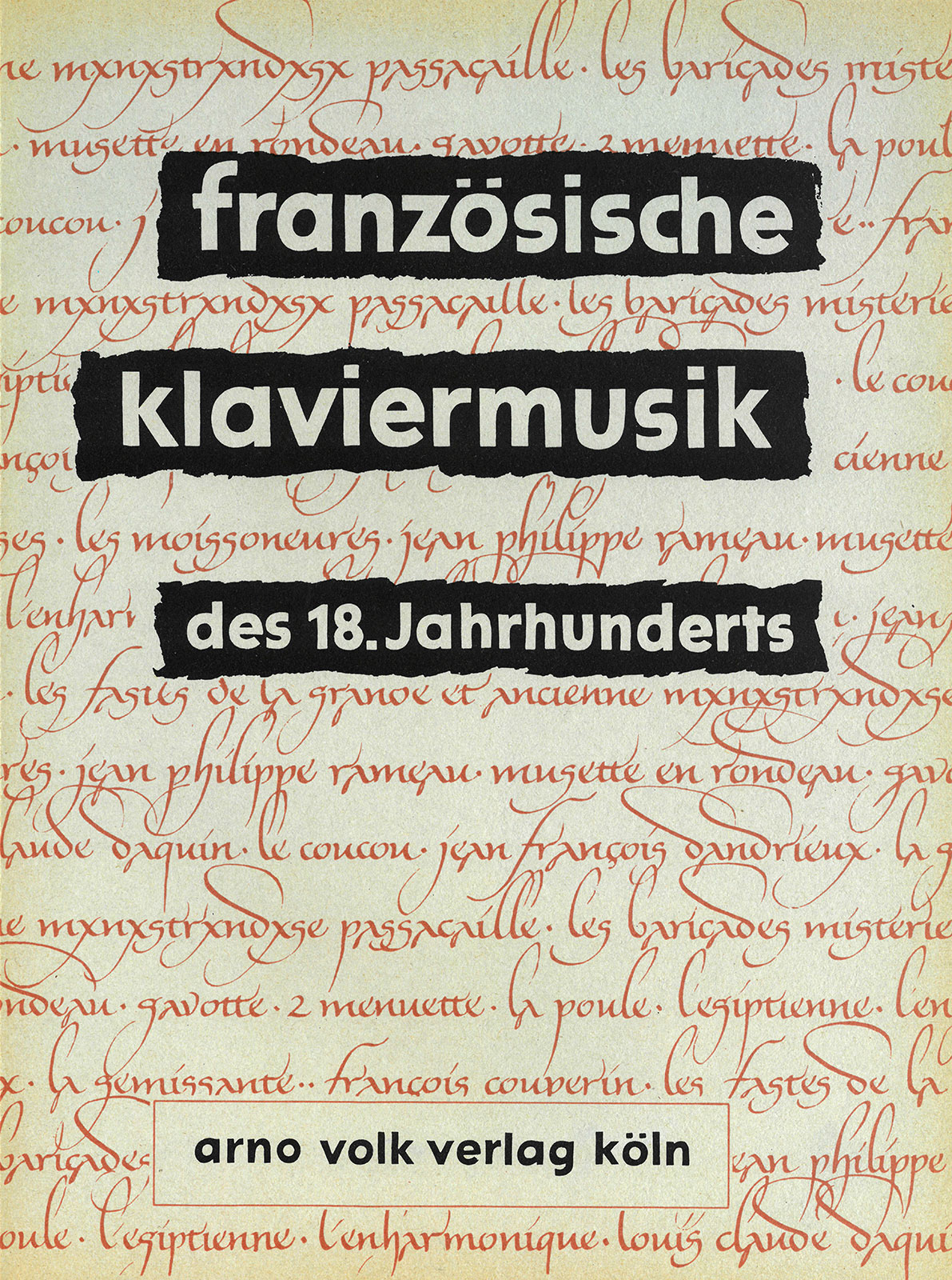 Französische Klaviermusik des 18. Jahrhunderts - Cover
