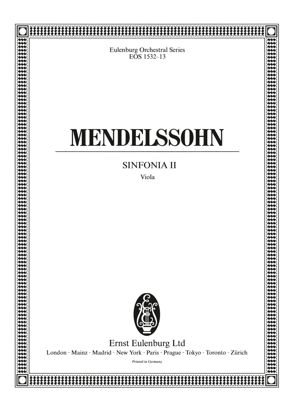 EOS 1532-19 - Sinfonia Nr. 2 D-dur MWV N 2 - Cover