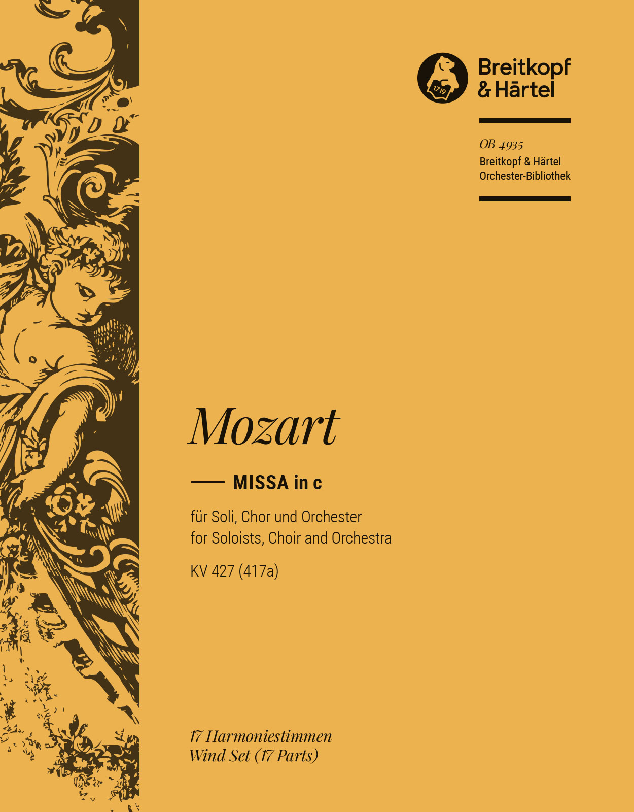 OB 4935-30 - Missa in c K. 427 (417a) - Cover
