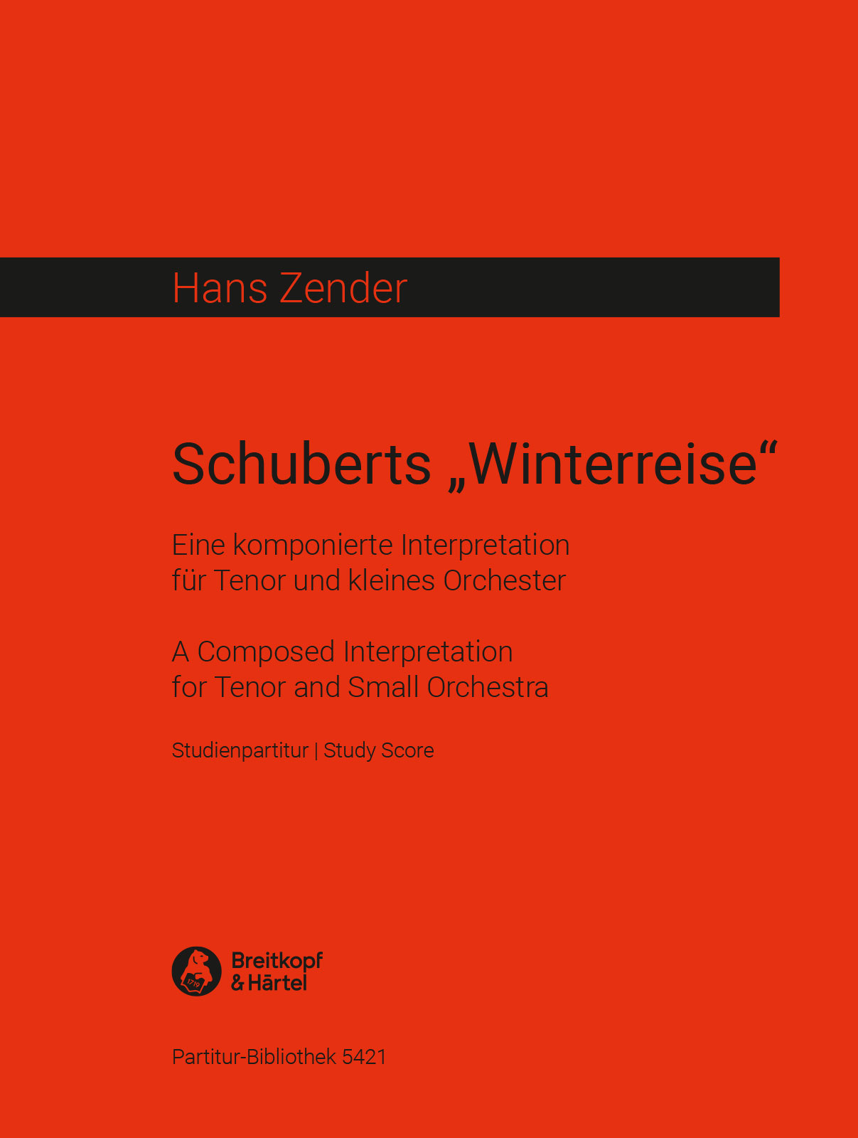 PB 5421 - Schuberts „Winterreise“ - Cover