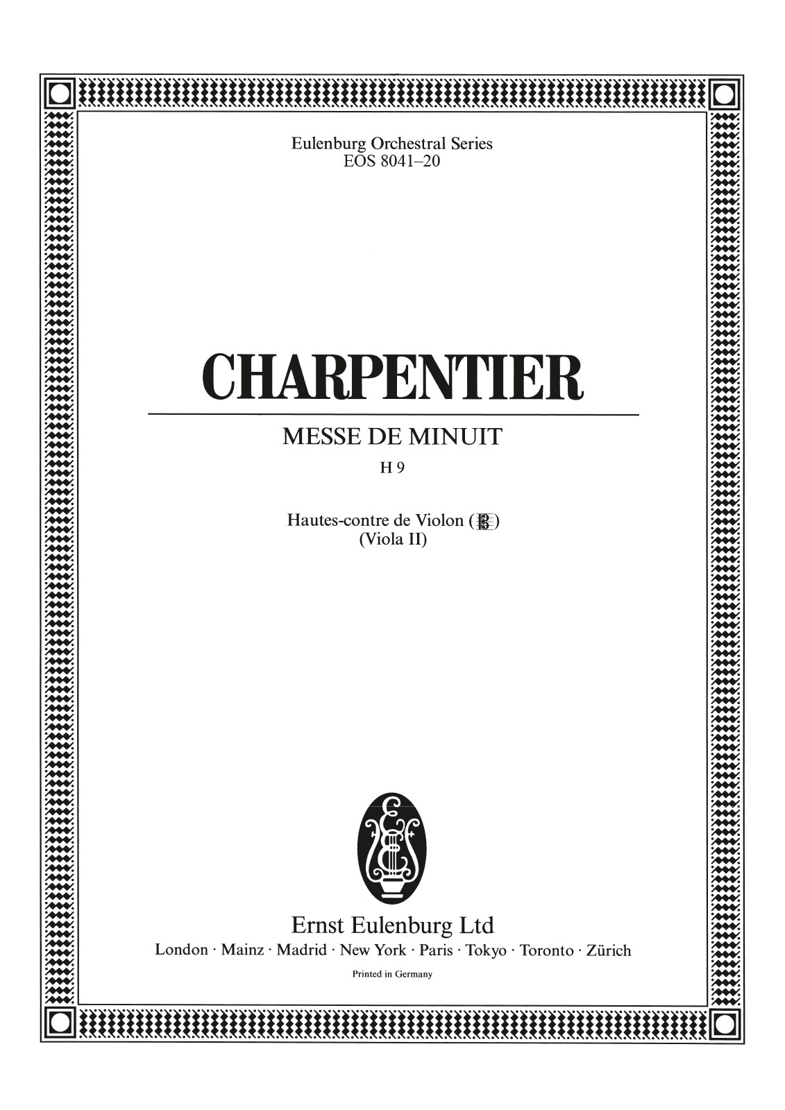 EOS 8041-20 - Messe de Minuit H 9 - Cover