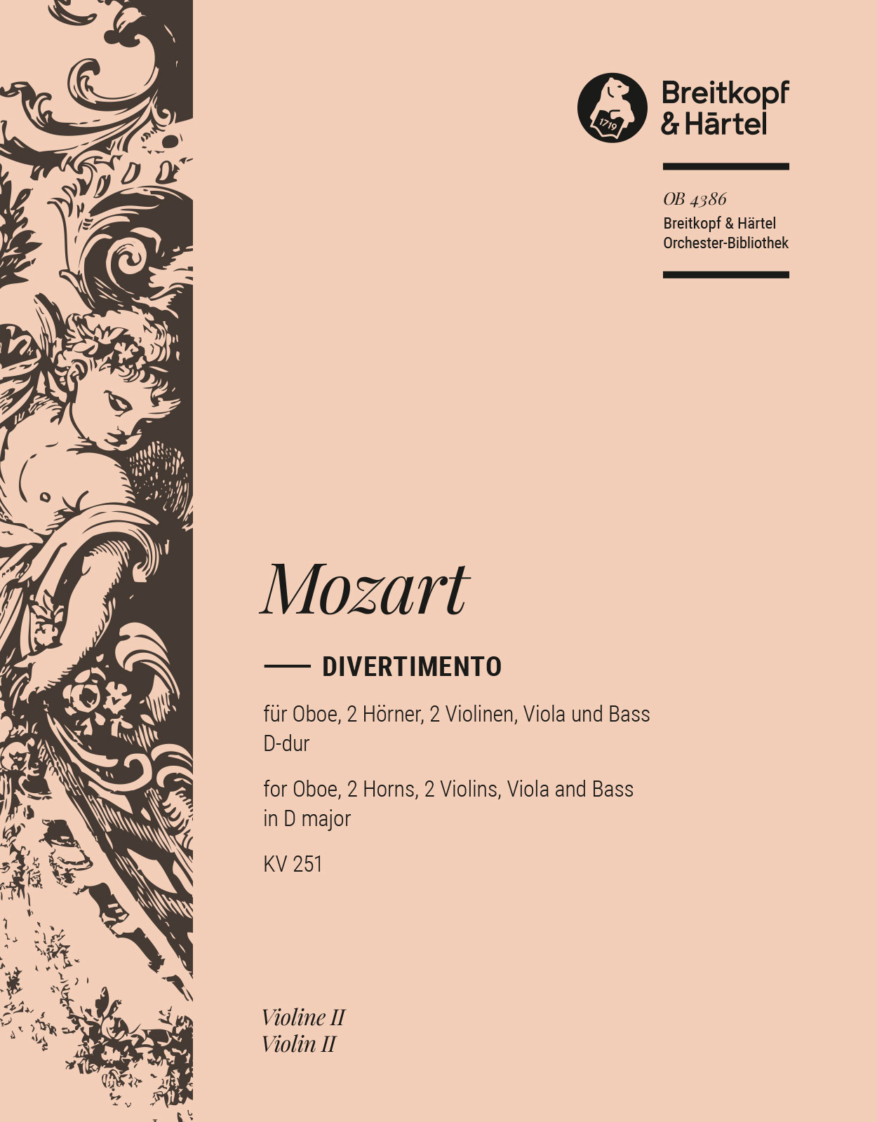 OB 4386-16 - Divertimento in D major K. 251 - Cover
