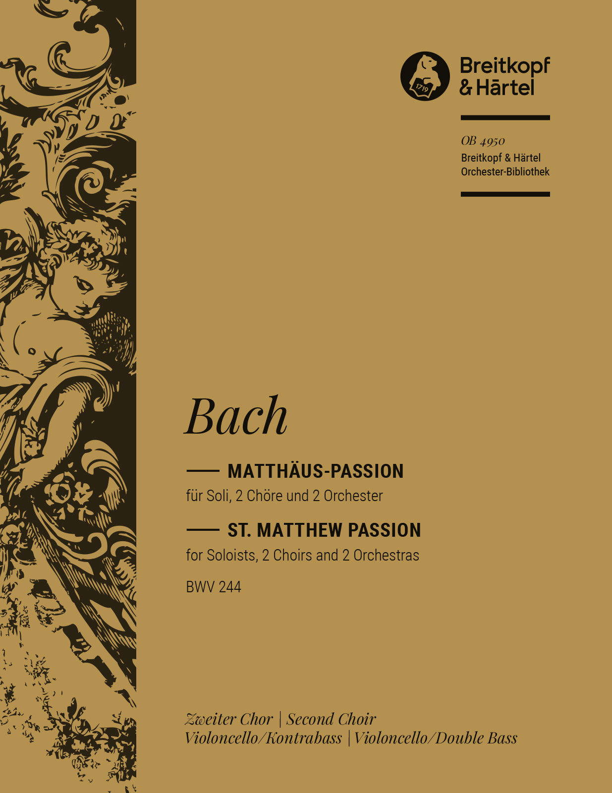 OB 4950-28 - St. Matthew Passion BWV 244 - Cover
