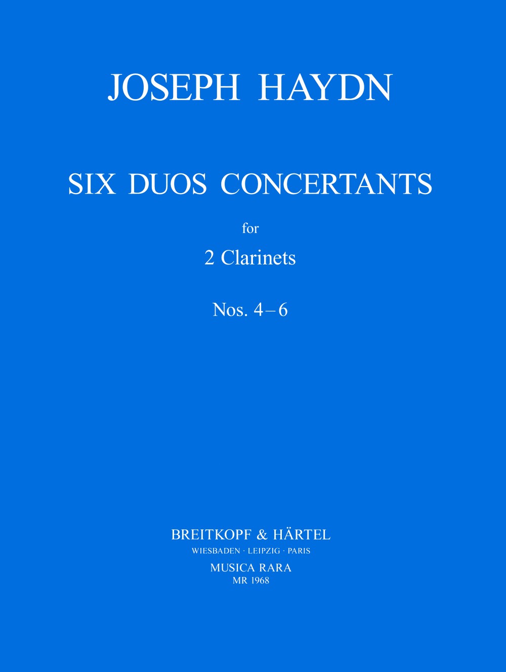 MR 1968 - 6 Duos Concertants - Cover
