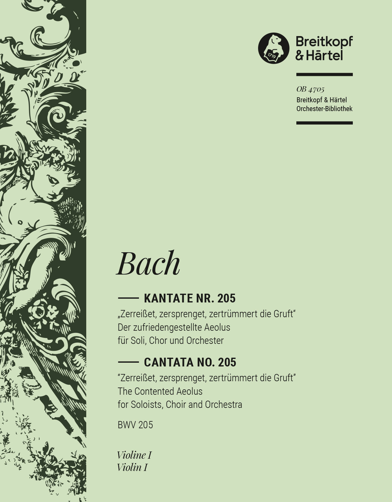 OB 4705-15 - Kantate BWV 205 „Zerreißet, zersprenget, zertrümmert die Gruft“ - Cover
